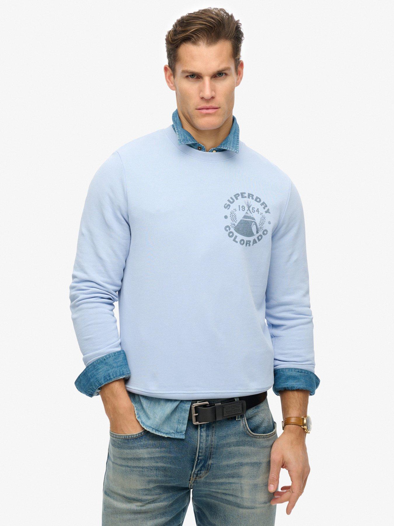  image of superdry-lo-fi-outdoor-mono-back-graphic-sweat