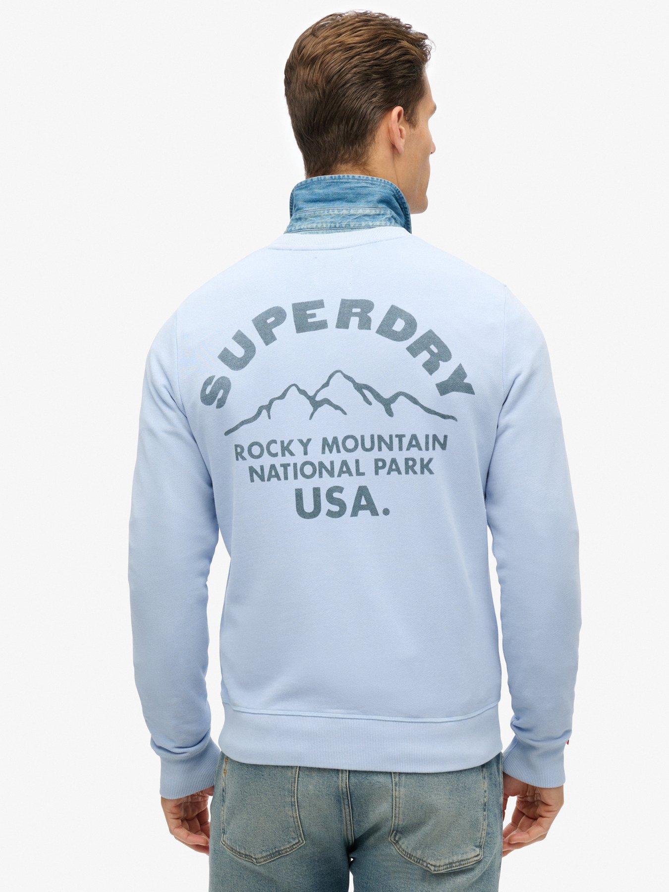  image of superdry-lo-fi-outdoor-mono-back-graphic-sweat
