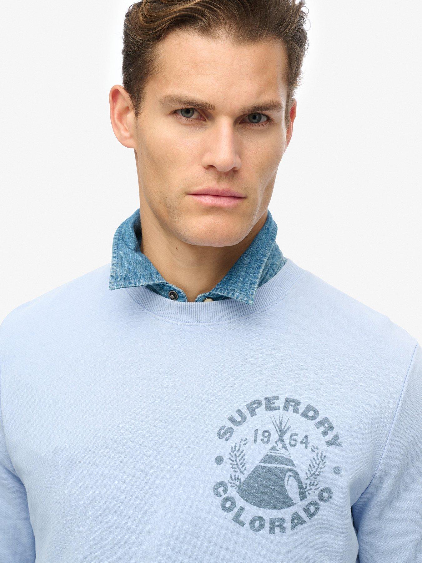  image of superdry-lo-fi-outdoor-mono-back-graphic-sweat