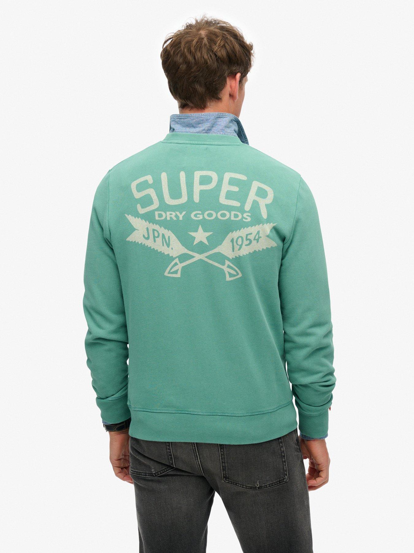  image of superdry-lo-fi-outdoor-mono-back-graphic-sweat