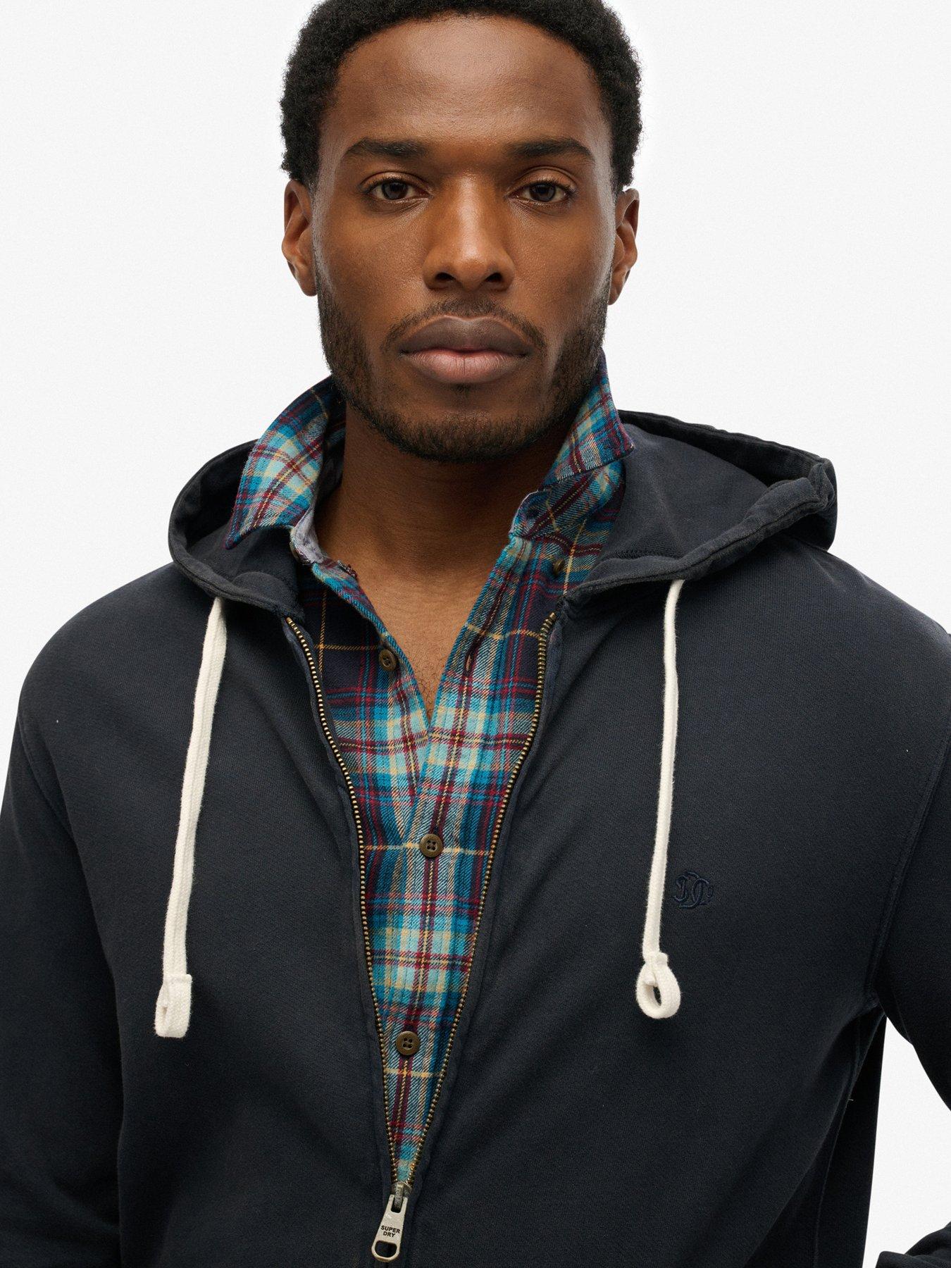 Image 4 of 4 of Superdry Classic Essential Zip Hoodie - Navy
