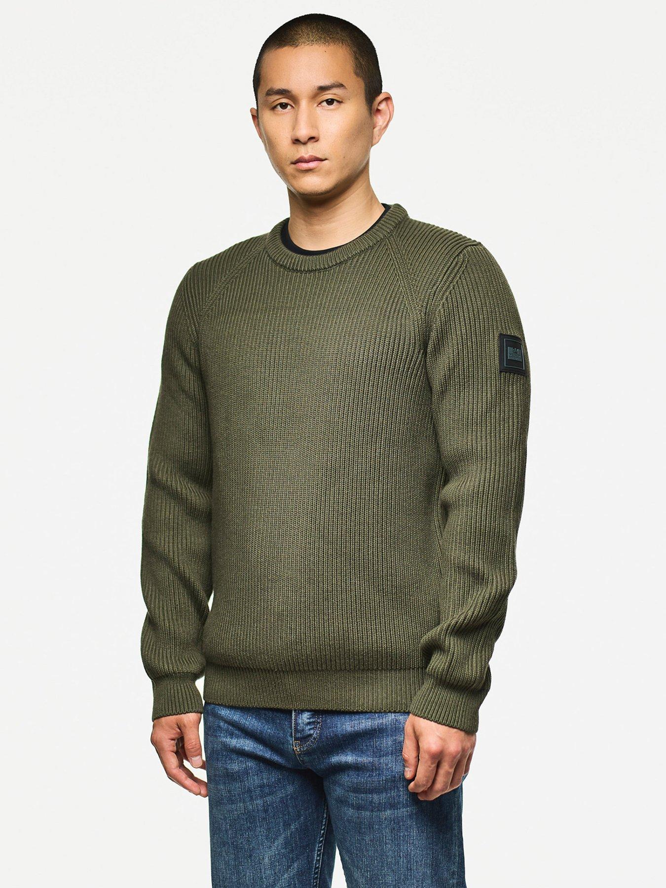 Weekend Offender Morello Knitted Wool Jumper - Dark Green