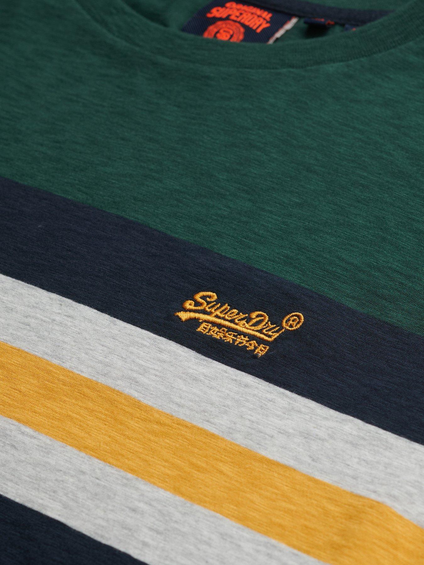 Image 5 of 5 of Superdry Essential 3 Stripe T-shirt - Green