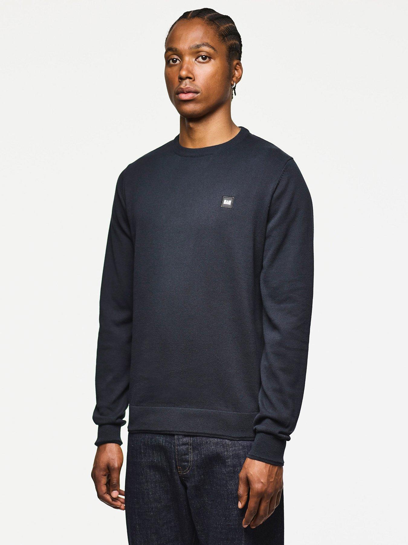 undefined Solace Crew Knitted Sweatshirt - Navy