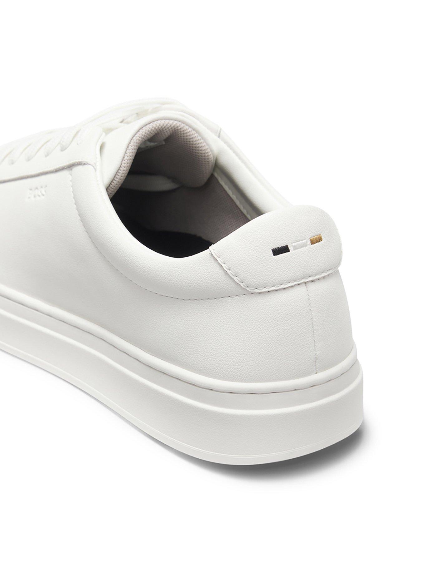 Image 6 of 7 of BOSS Kieran Tenn Leather Trainers - White