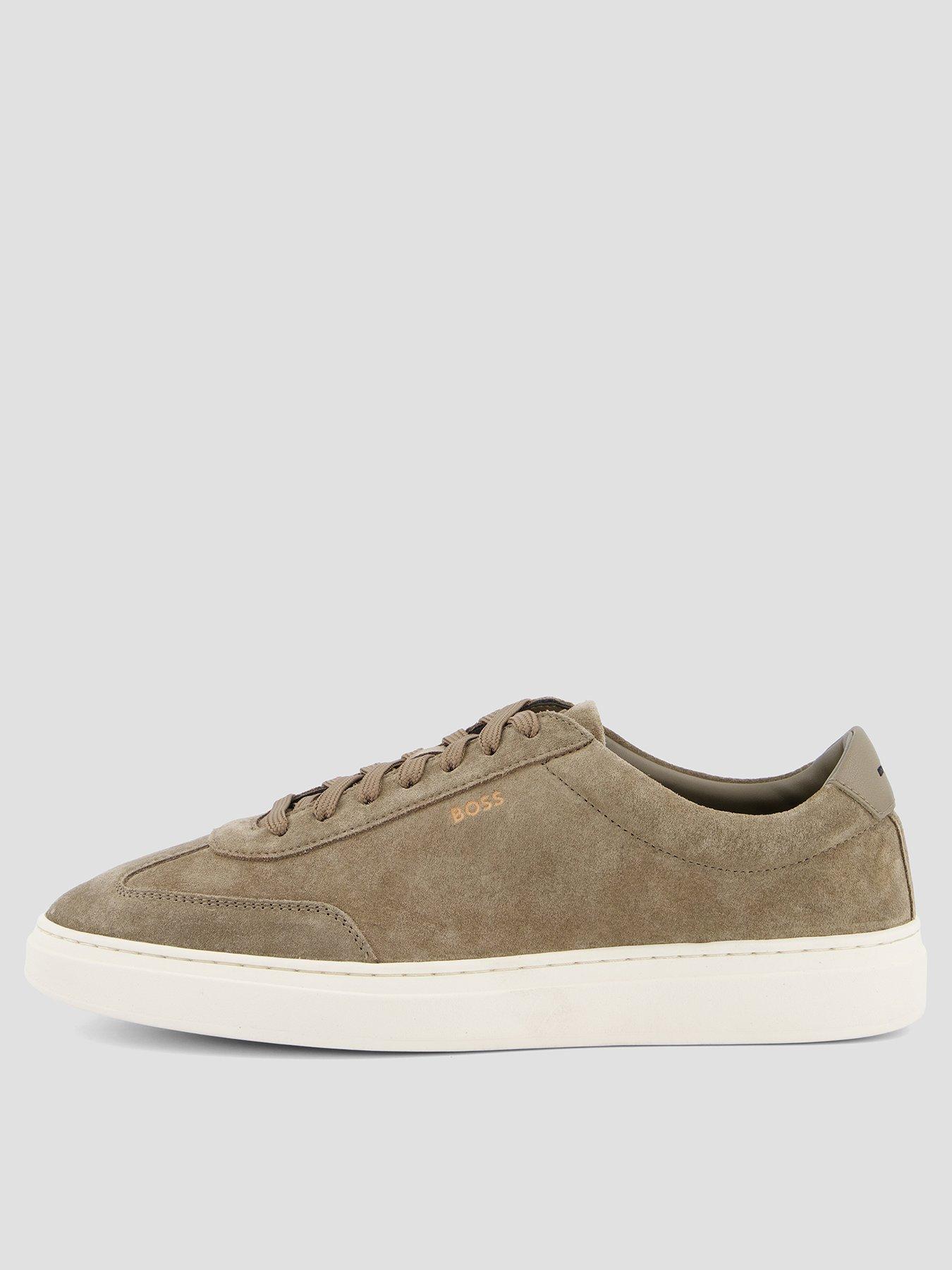 BOSS Kieran Tenn Suede Trainers - Green