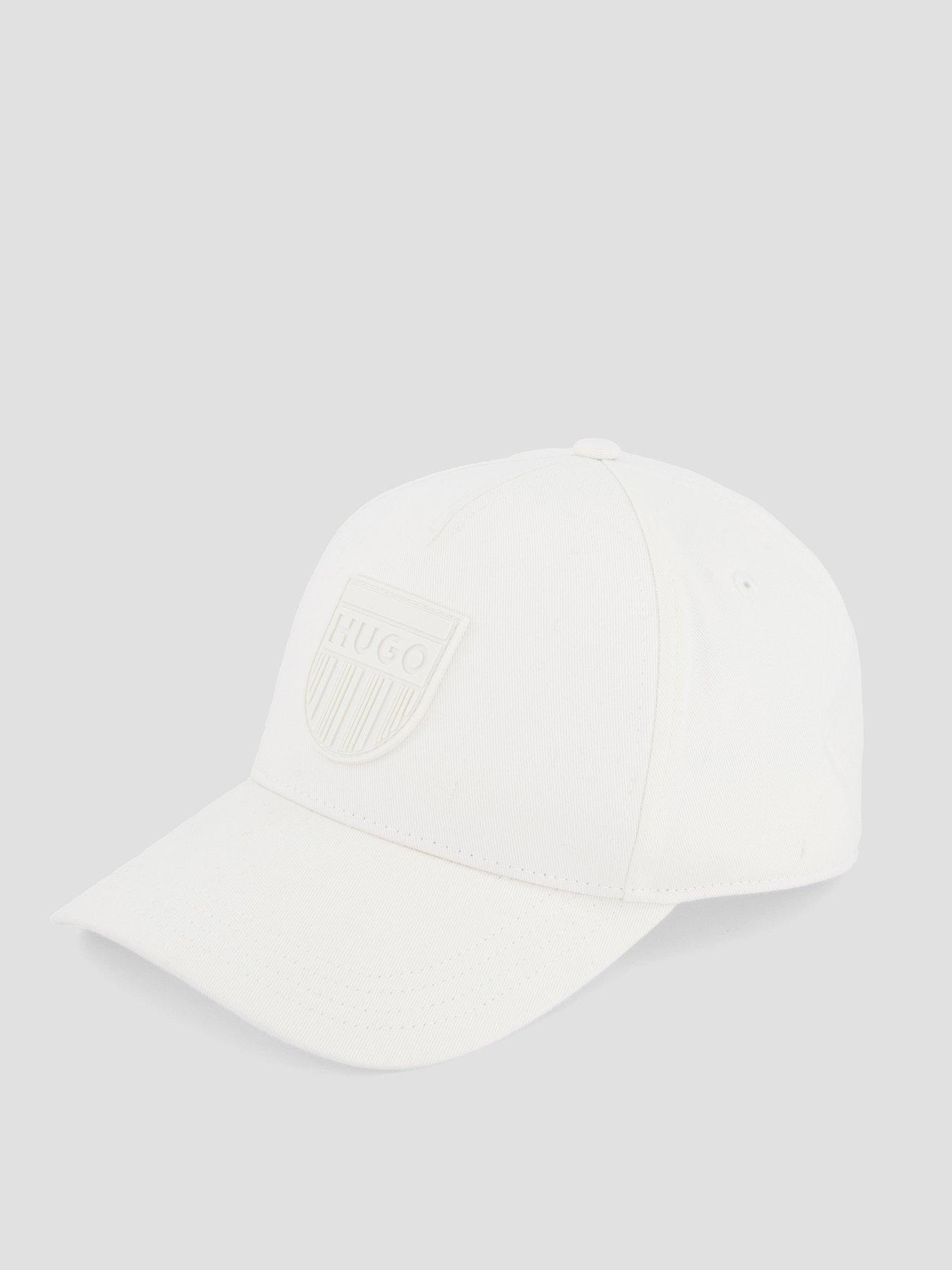back image of hugo-jude-sl-crest-logo-baseball-cap-white