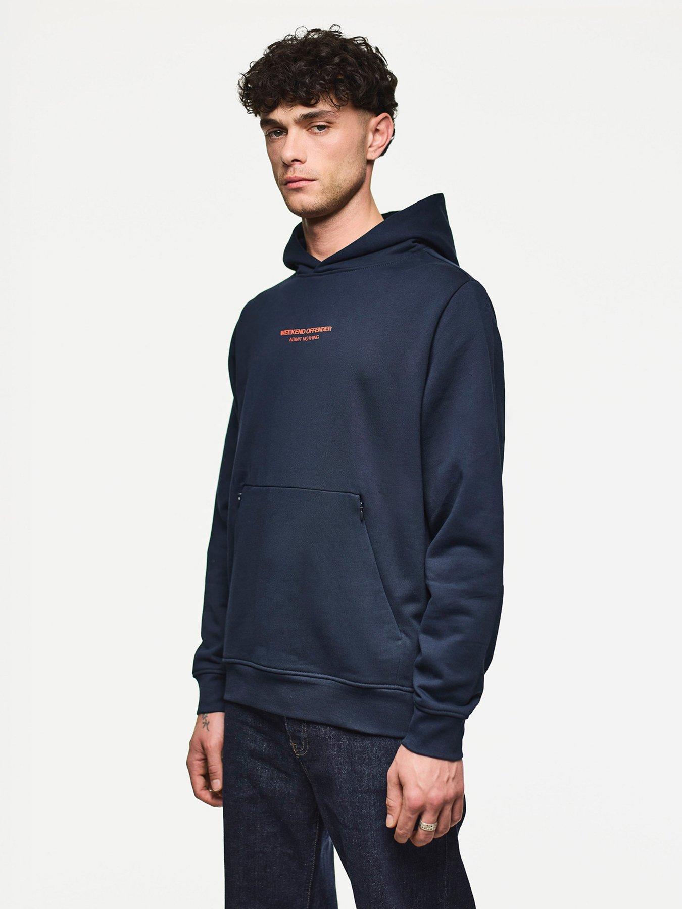  image of weekend-offender-cobain-woan-hoodie-navy