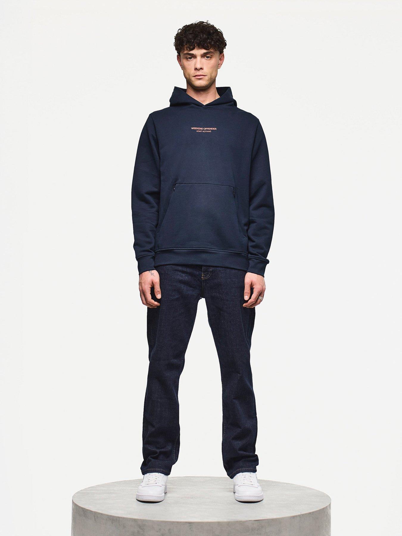  image of weekend-offender-cobain-woan-hoodie-navy