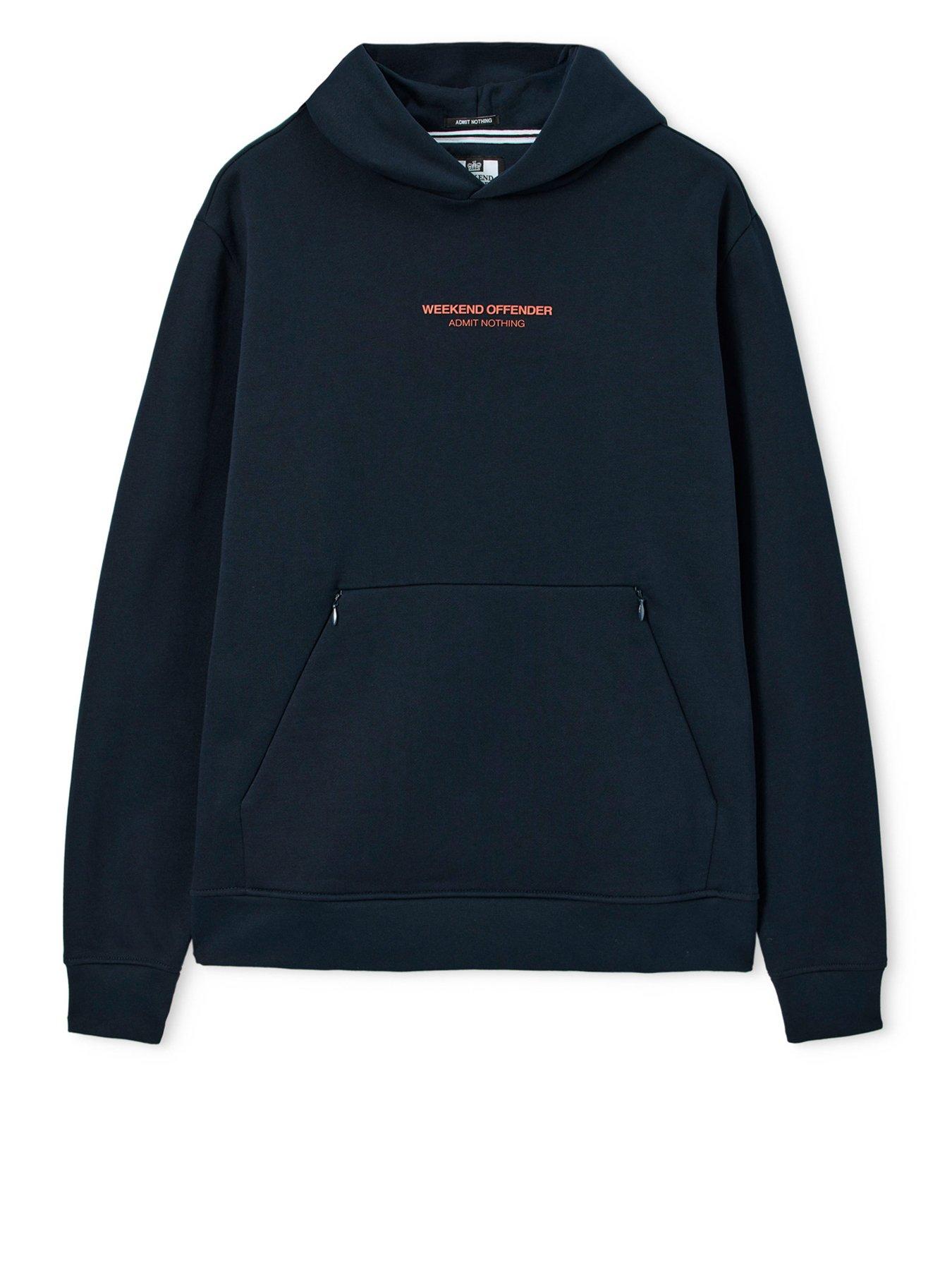  image of weekend-offender-cobain-woan-hoodie-navy