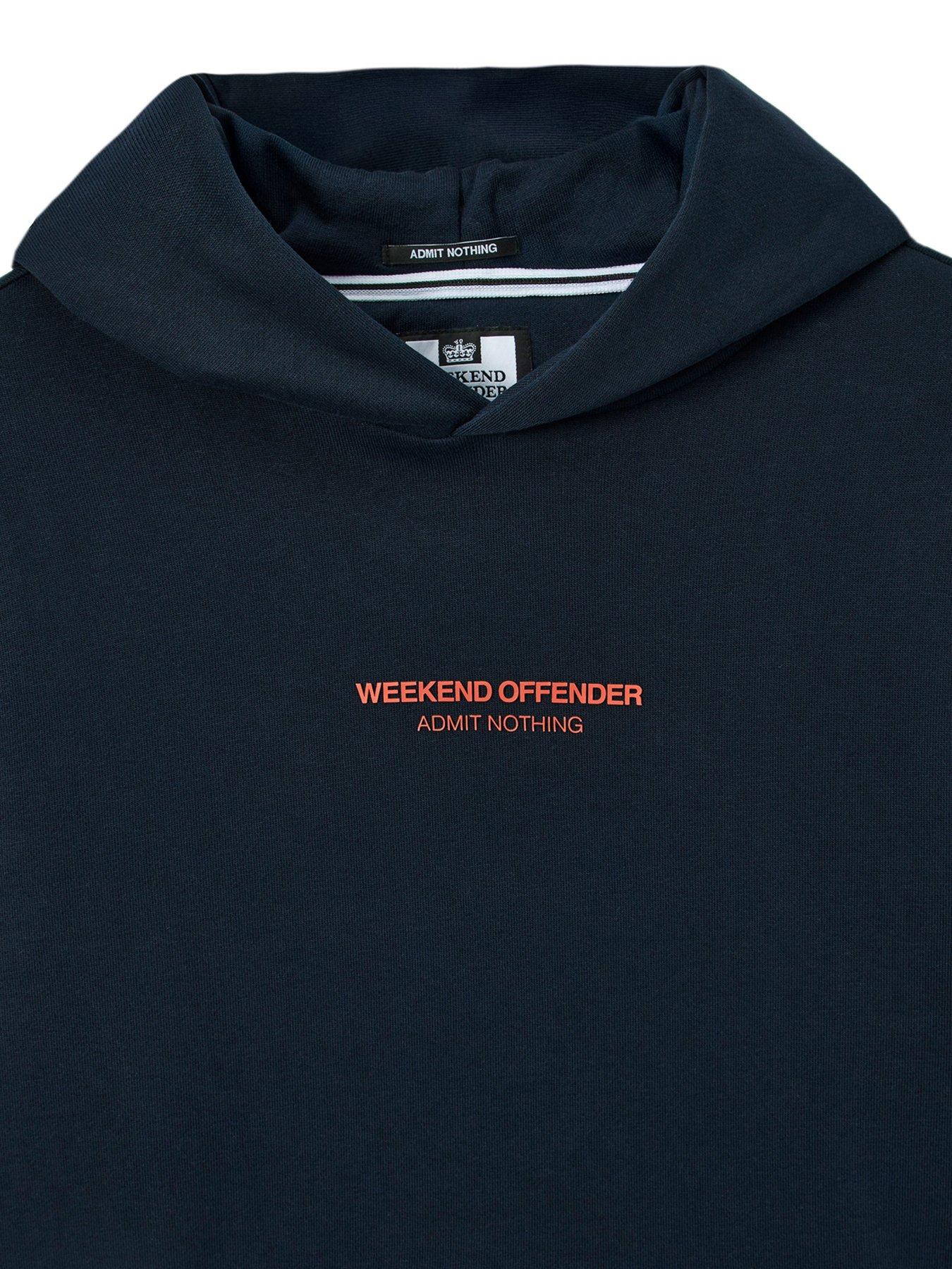  image of weekend-offender-cobain-woan-hoodie-navy