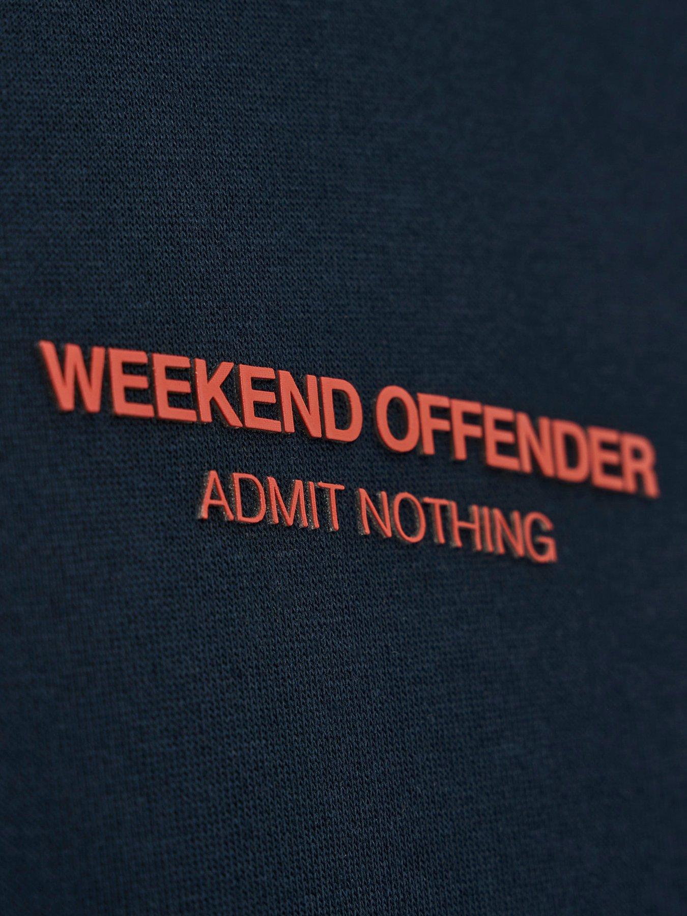  image of weekend-offender-cobain-woan-hoodie-navy
