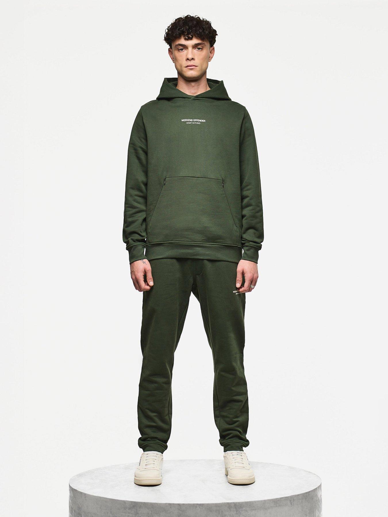 Image 2 of 5 of Weekend Offender Cobain Woan Hoodie - Dark Green