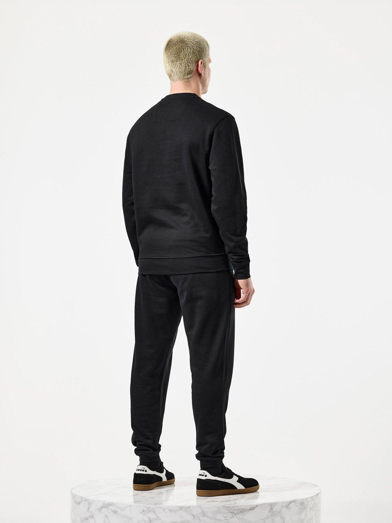 Image 2 of 4 of Weekend Offender Harlem Classic Crew Tracksuit - Black