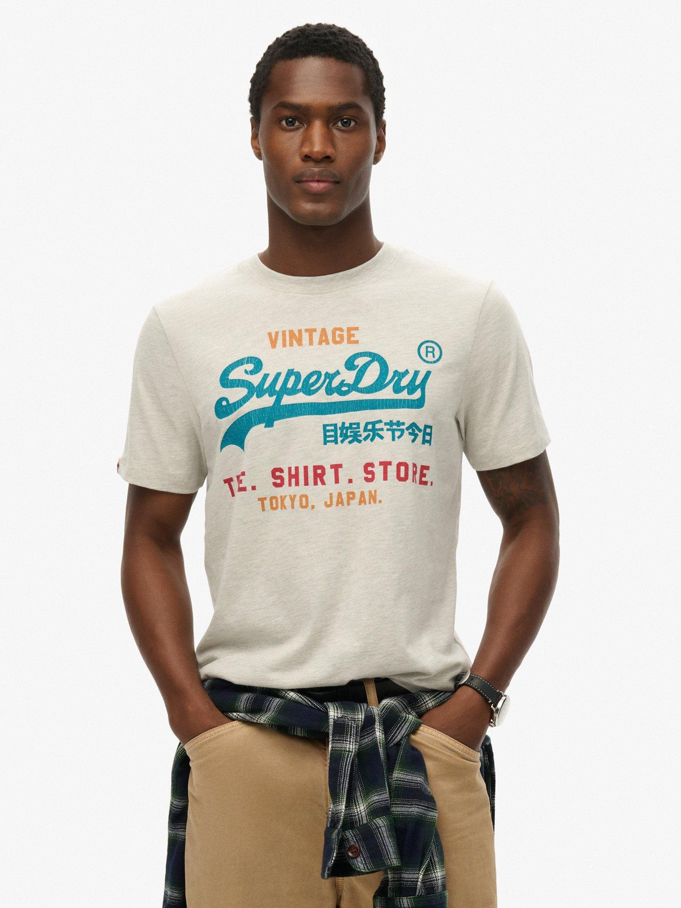 Image 1 of 5 of Superdry Vl Cali Rleaxed Fit Graphic T-shirt - White