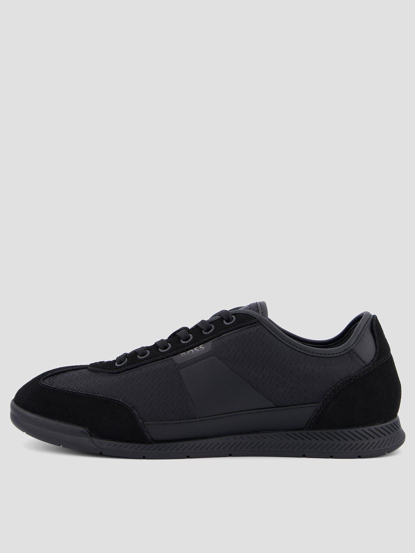 BOSS Nitan Low Profile Monogram Trainers - Black