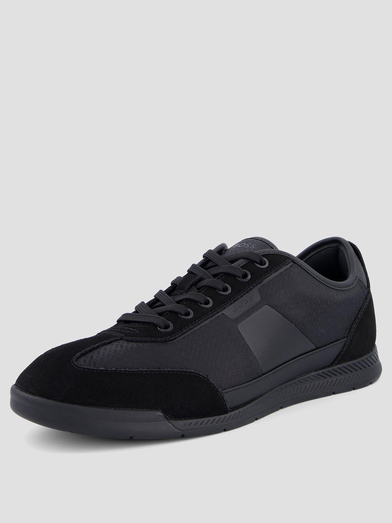  image of boss-nitan-low-profile-monogram-trainers-black