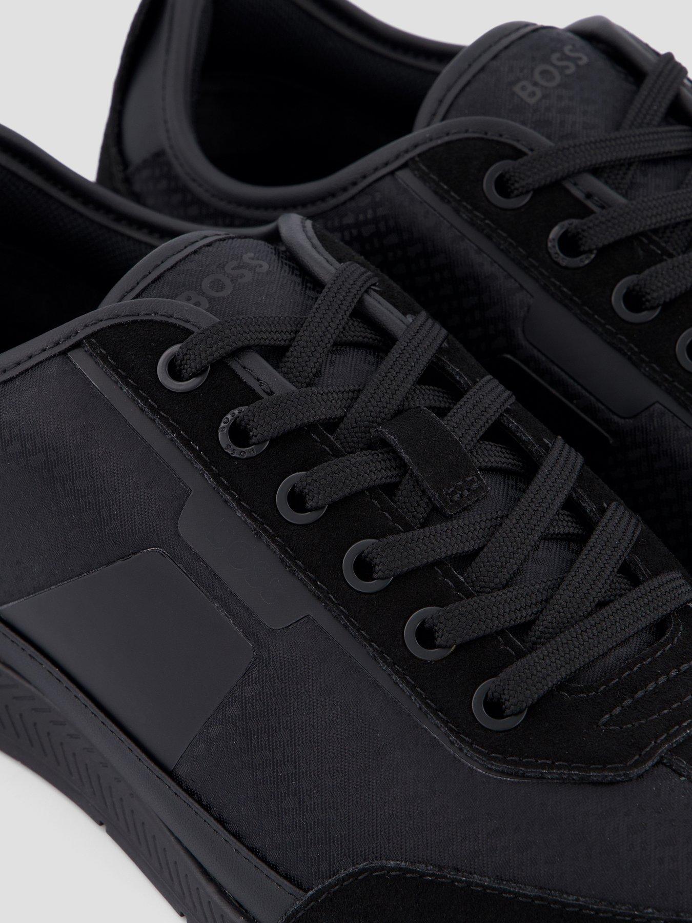  image of boss-nitan-low-profile-monogram-trainers-black