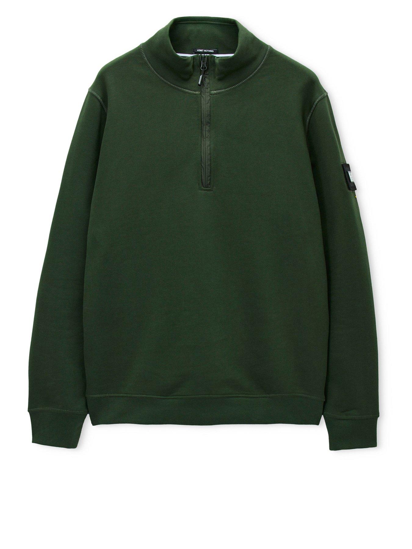 Image 4 of 5 of Weekend Offender Kraviz Quarter Zip Sweatshirt - Dark Green