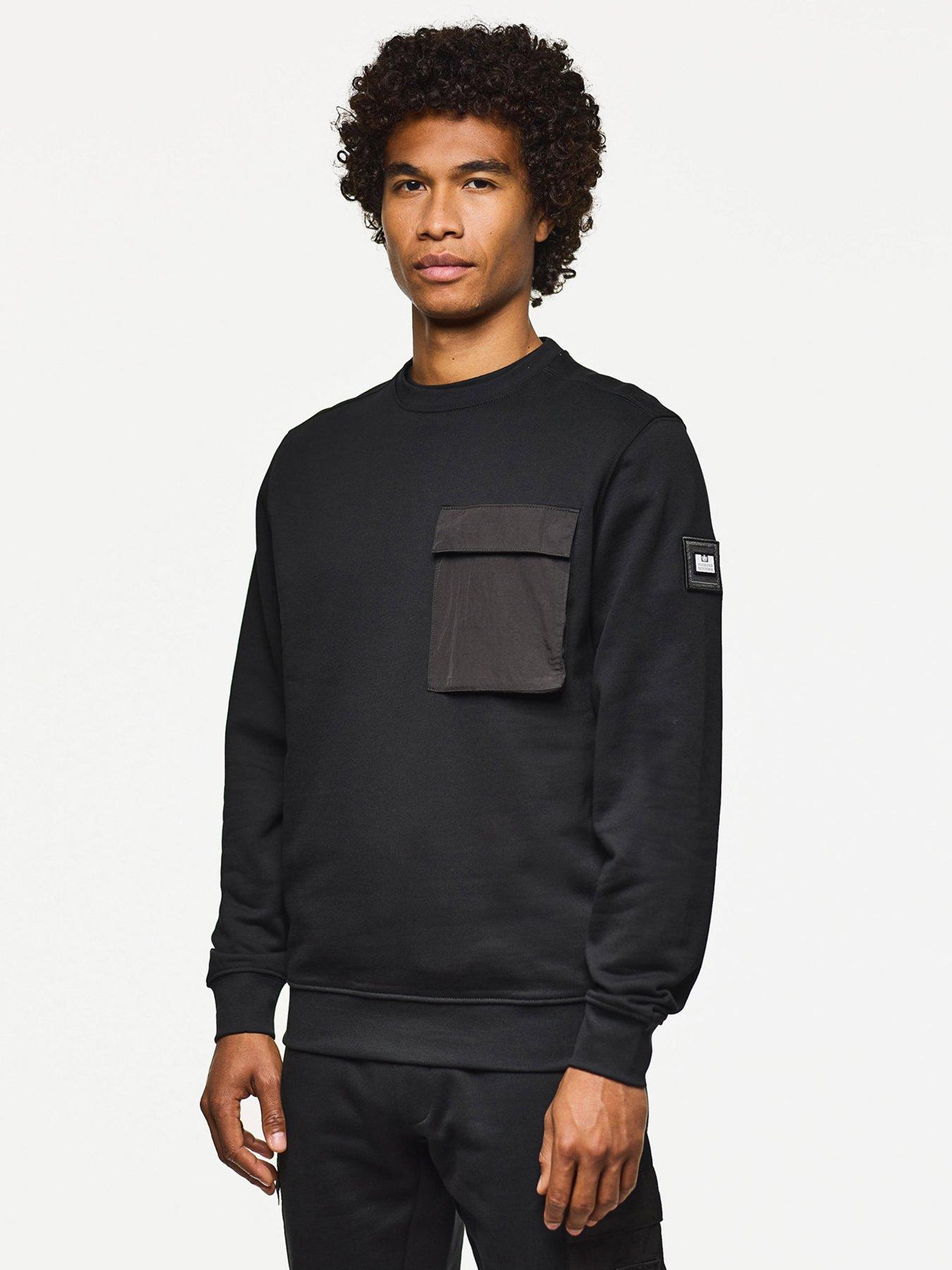 undefined Neve Pocket Crew Sweatshirt - Black
