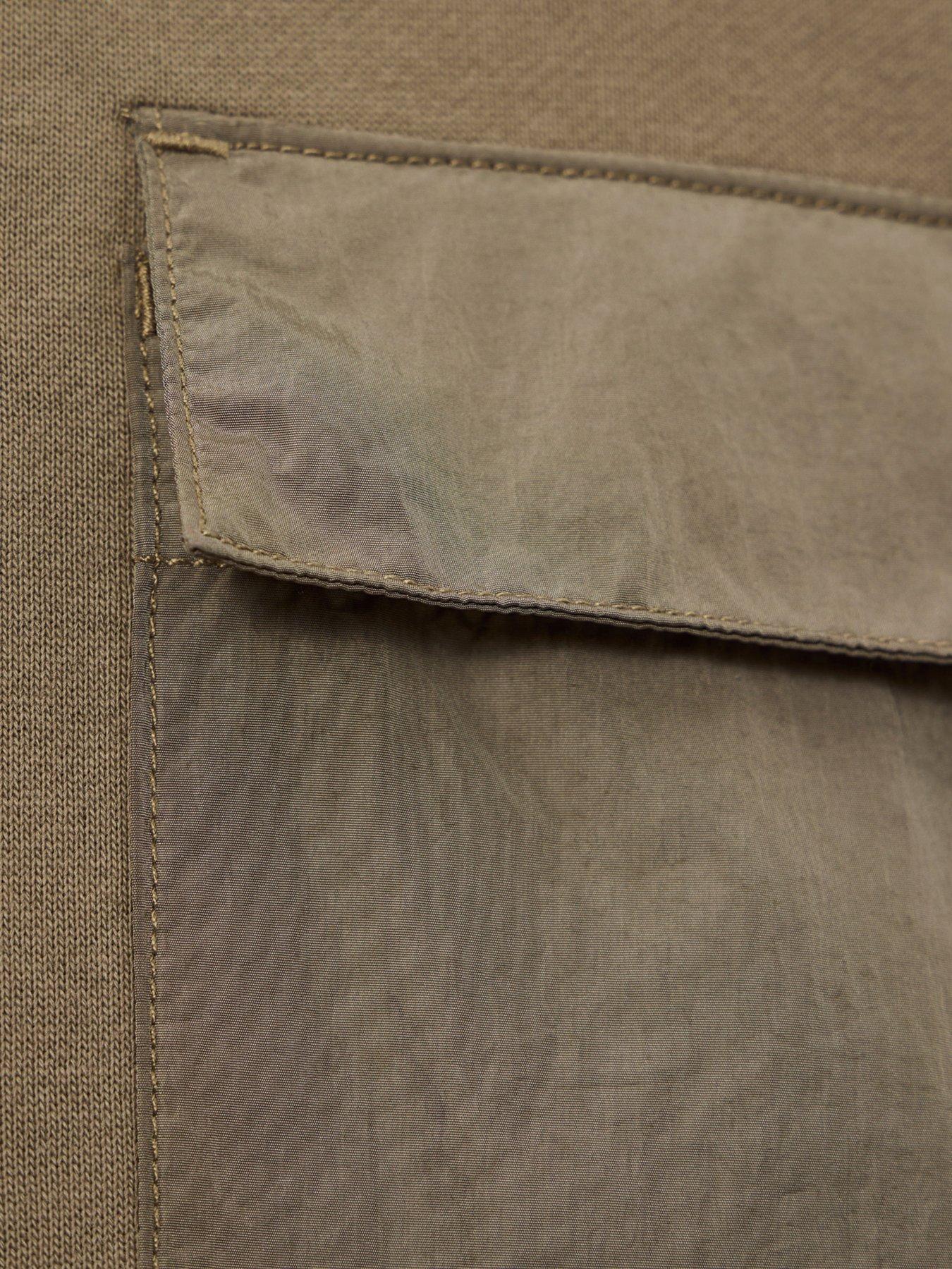 Image 6 of 6 of Weekend Offender Neve Pocket Crew Sweatshirt - Brown