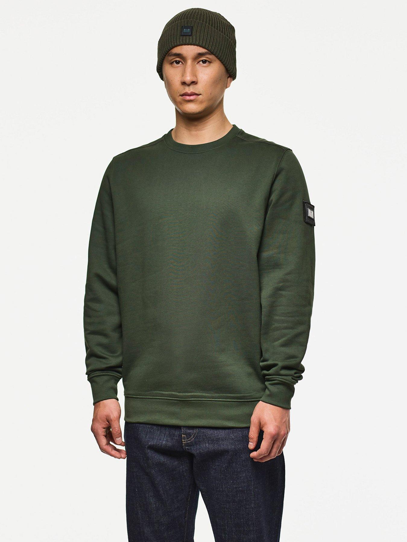 Image 1 of 6 of Weekend Offender Thunder Classic Crew Sweatshirt - Dark Green