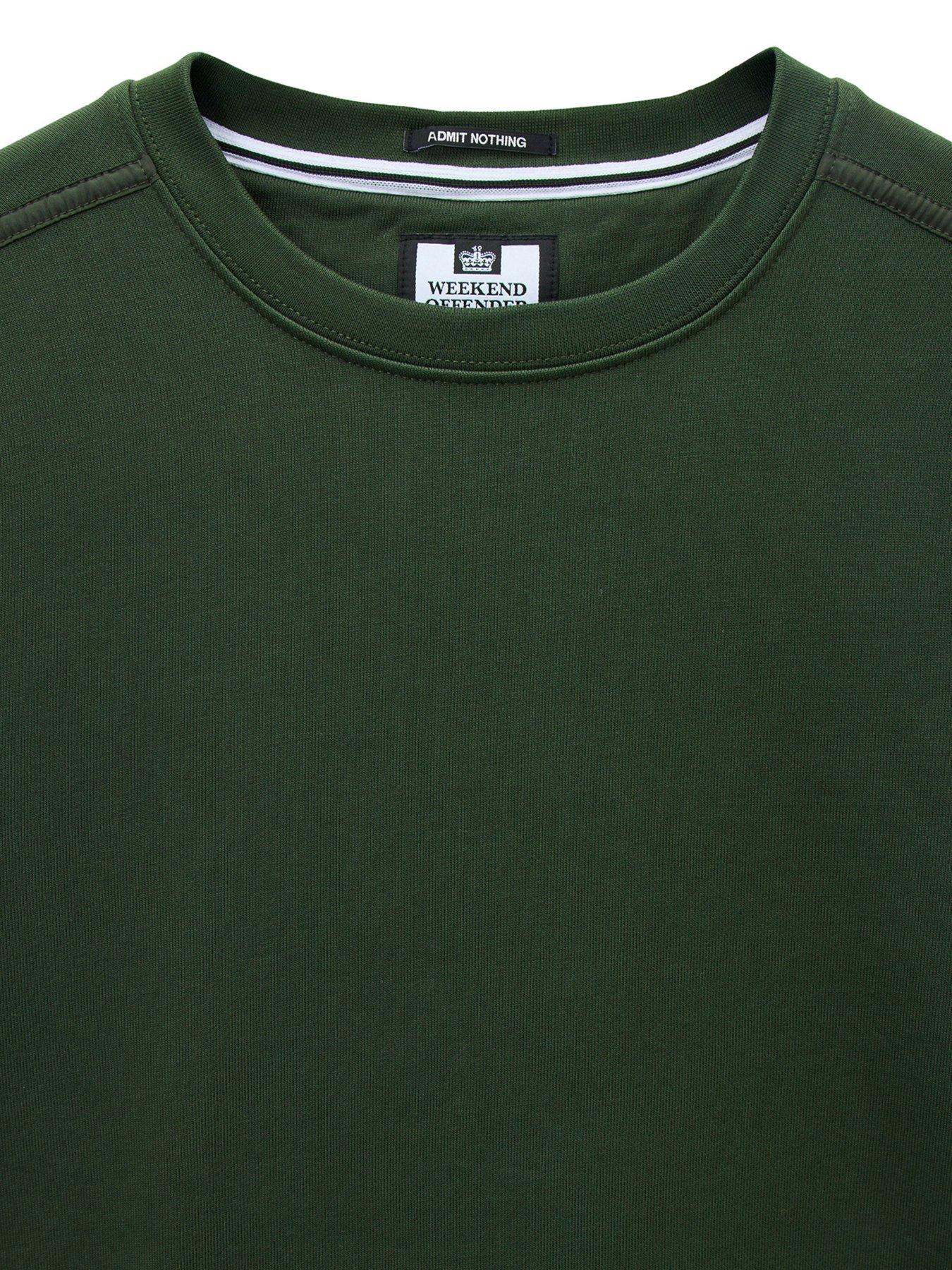 Image 5 of 6 of Weekend Offender Thunder Classic Crew Sweatshirt - Dark Green