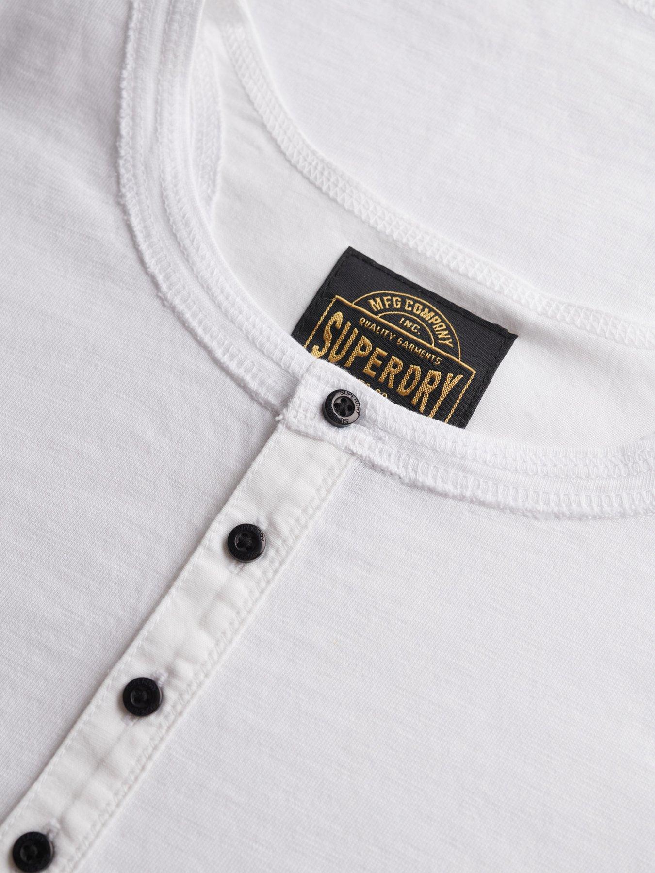 Image 5 of 5 of Superdry Grandad Jersy T-shirt - White