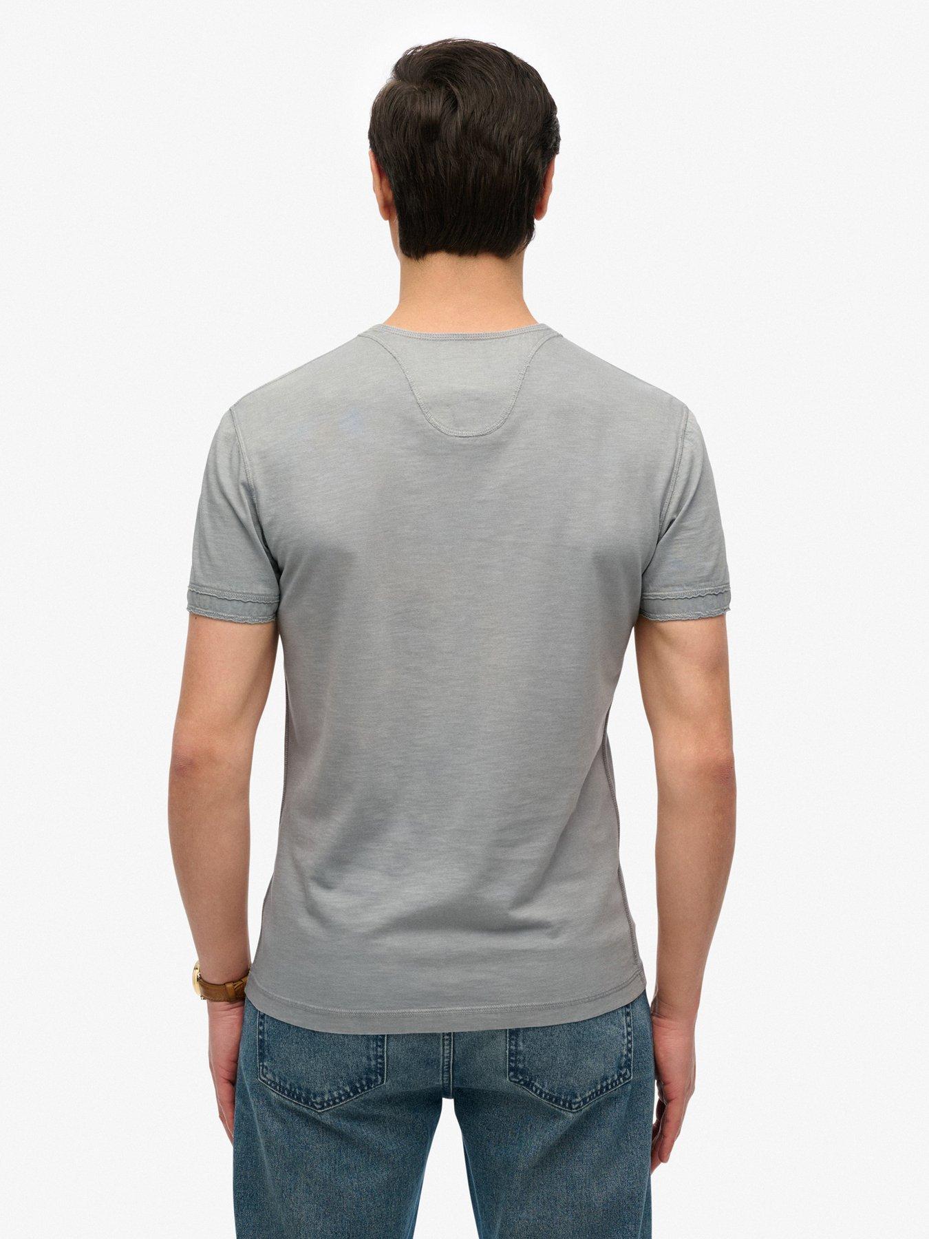 Image 2 of 5 of Superdry Grandad Jersey T-shirt - Grey
