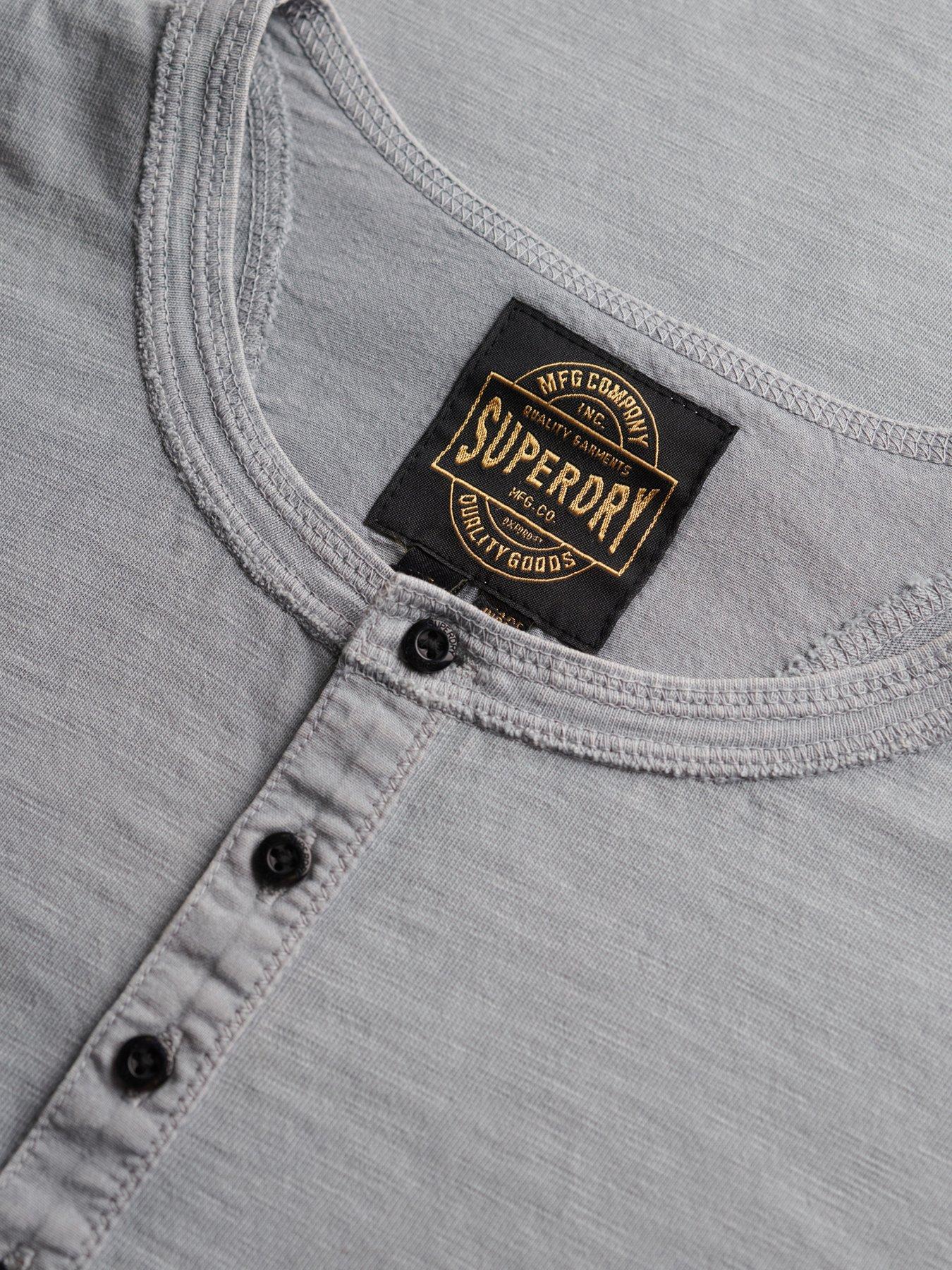 Image 5 of 5 of Superdry Grandad Jersey T-shirt - Grey