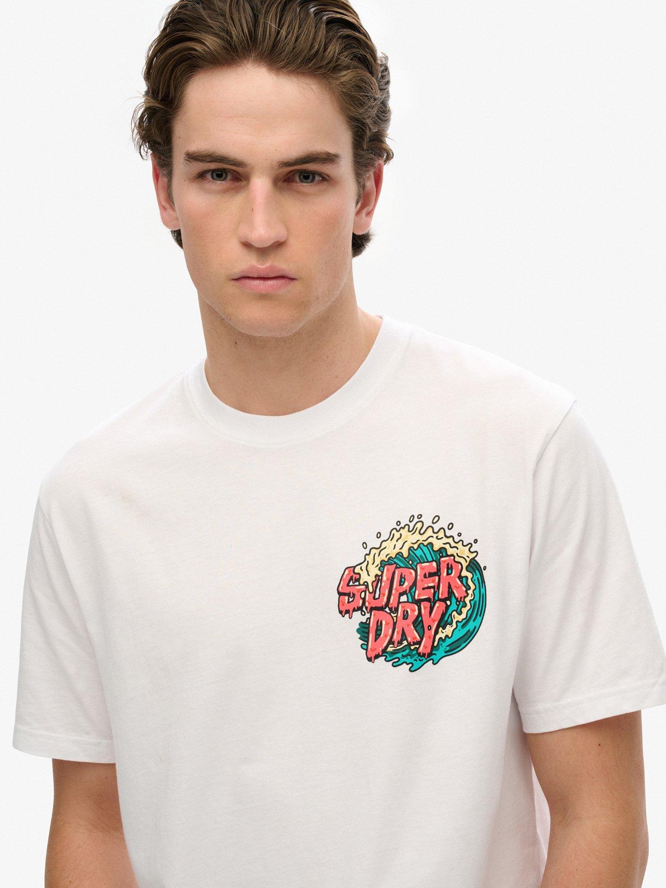 Image 4 of 4 of Superdry Outdoor Narrative Back Graphic T-shirt - White