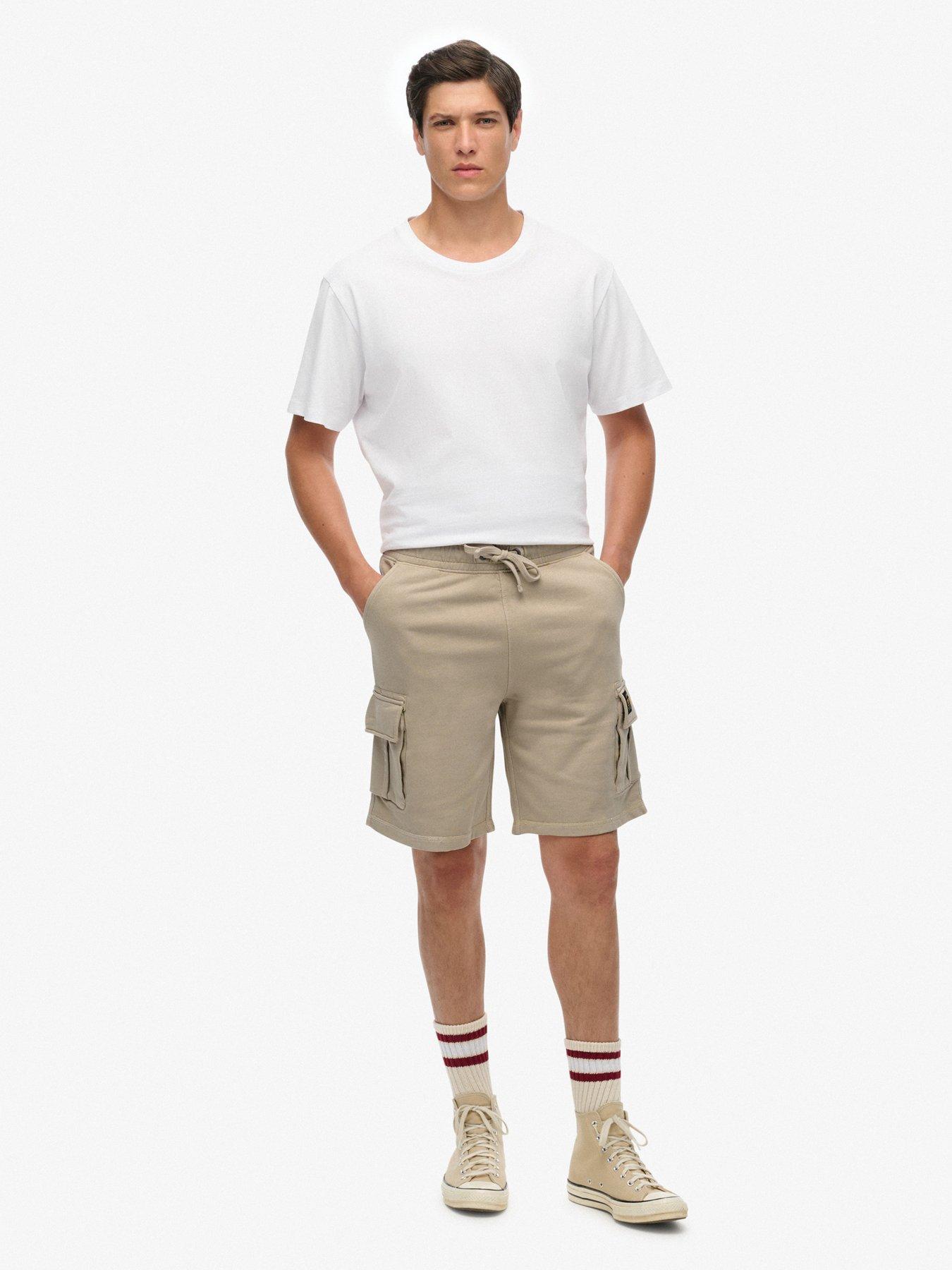 undefined Contrast Stitch Cargo Shorts