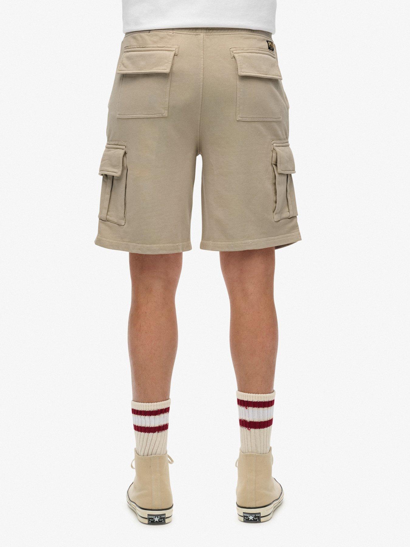 Image 5 of 5 of Superdry Contrast Stitch Cargo Shorts - Beige