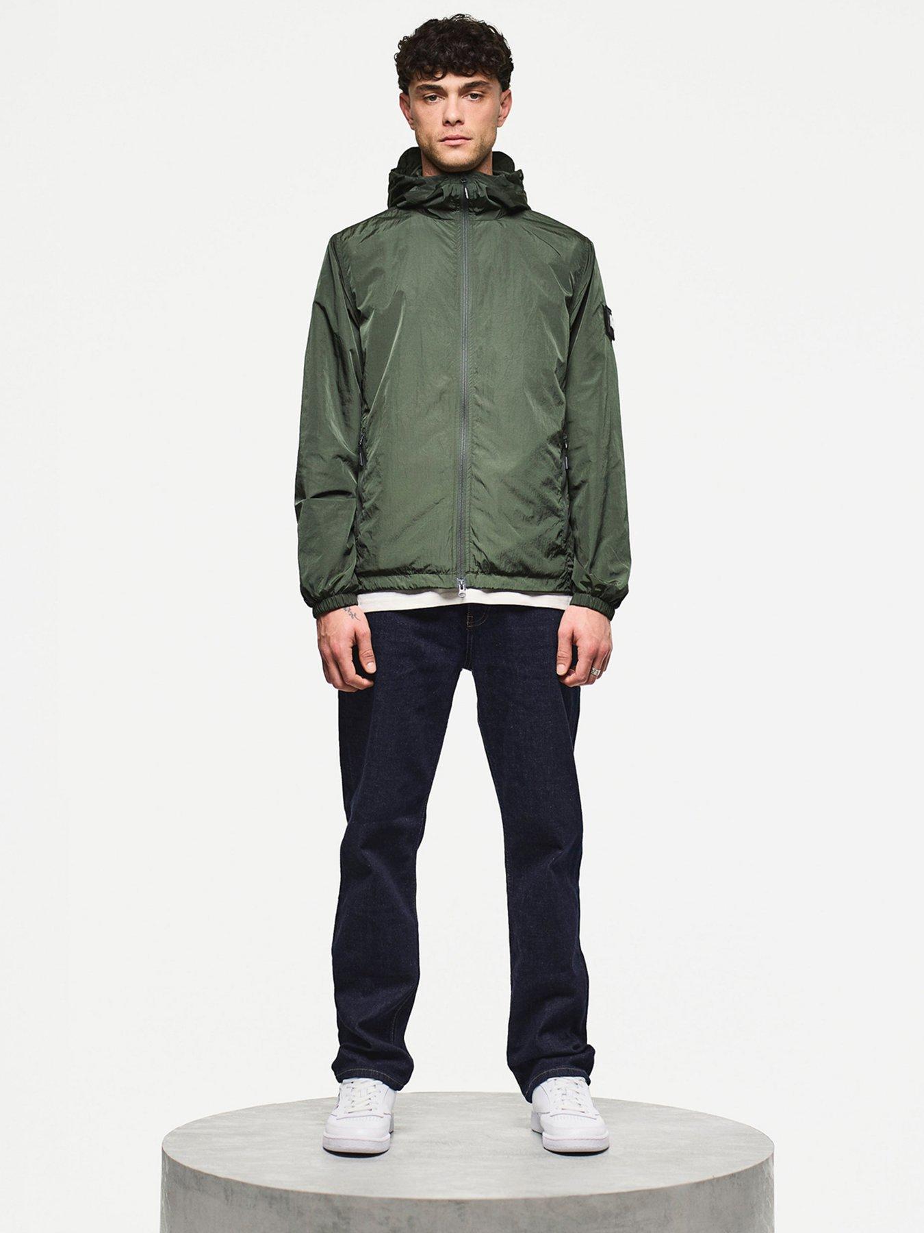 Image 2 of 6 of Weekend Offender Technician Classic Windbreaker Jacket - Dark Green