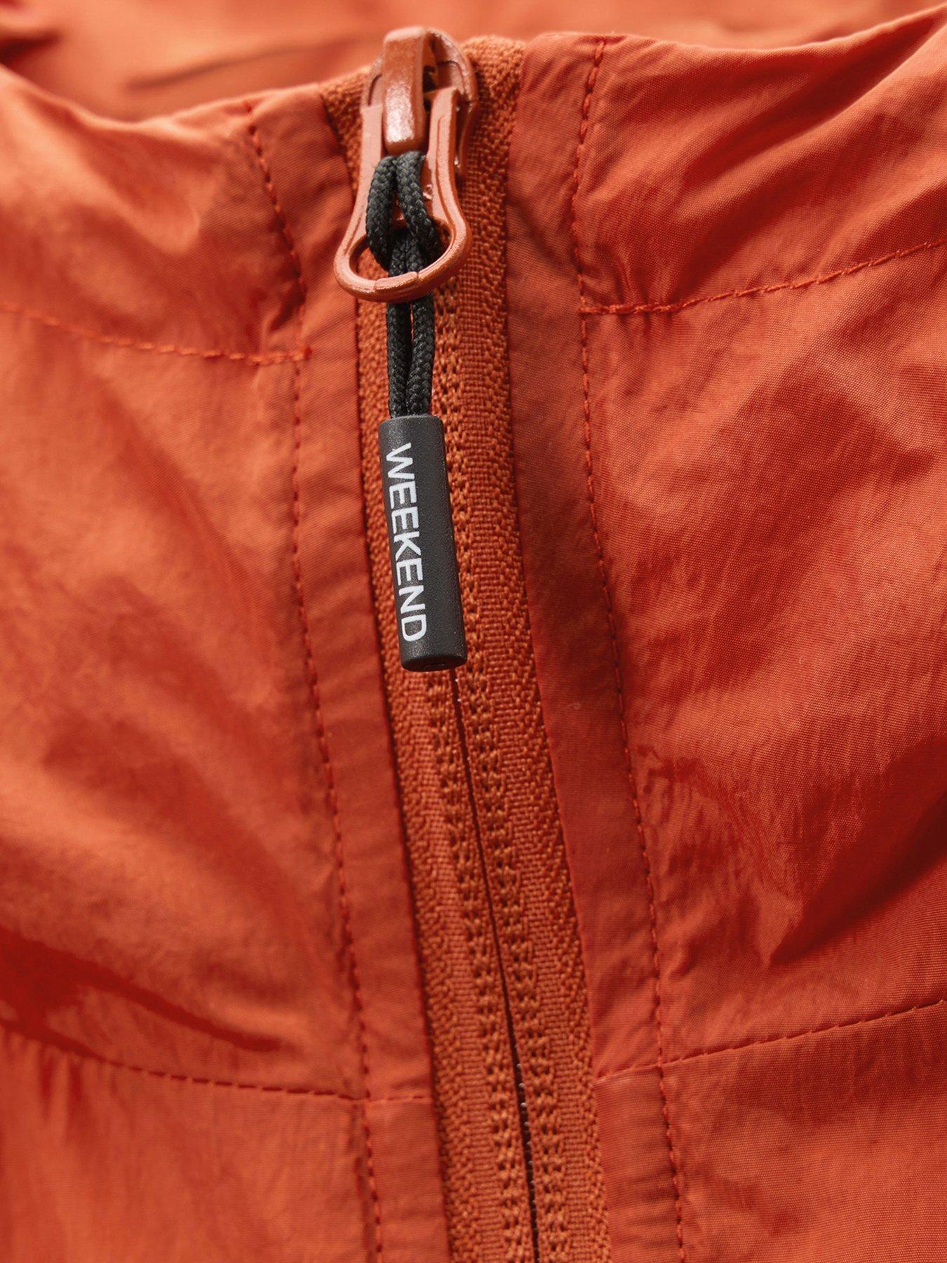 Image 6 of 6 of Weekend Offender Technician Classic Windbreaker Jacket - Orange