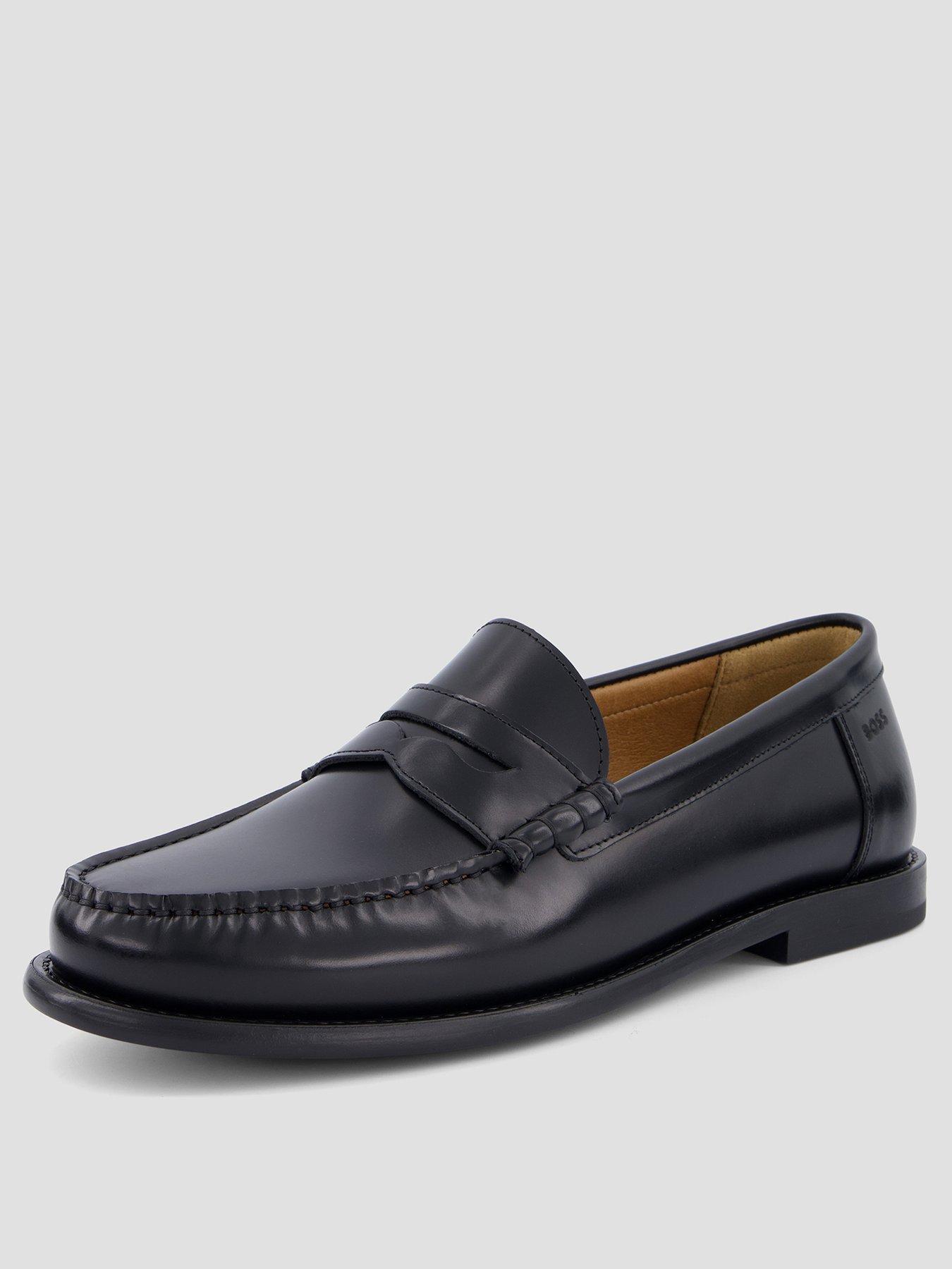 stillFront image of boss-tevan-mocc-leather-loafers-black