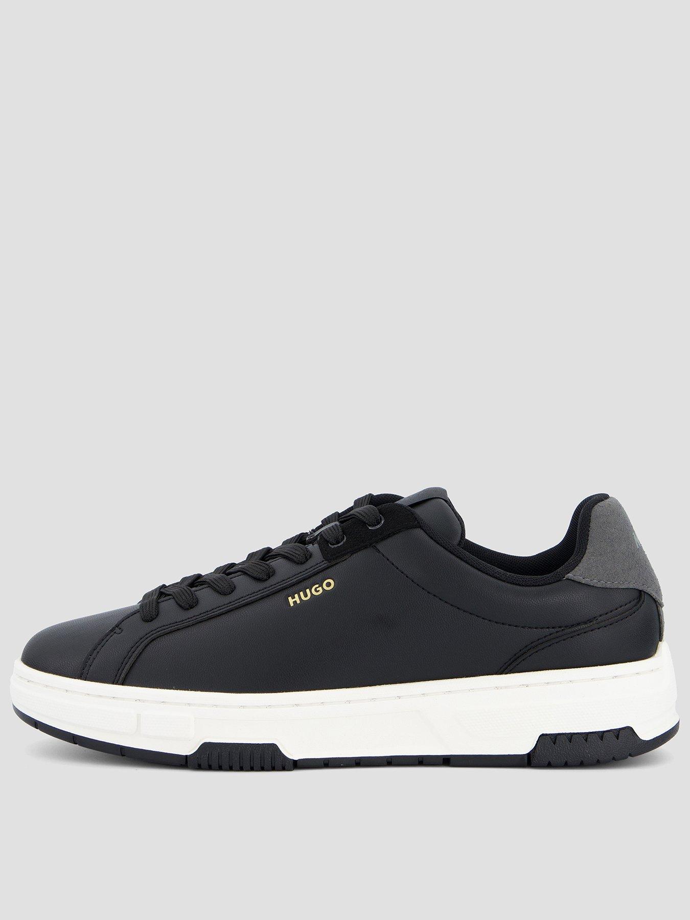 Image 1 of 7 of HUGO Yarrow Tenn PU Trainers - Black