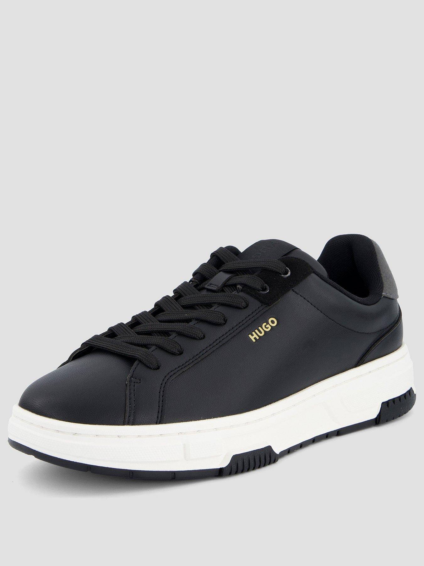 Image 2 of 7 of HUGO Yarrow Tenn PU Trainers - Black