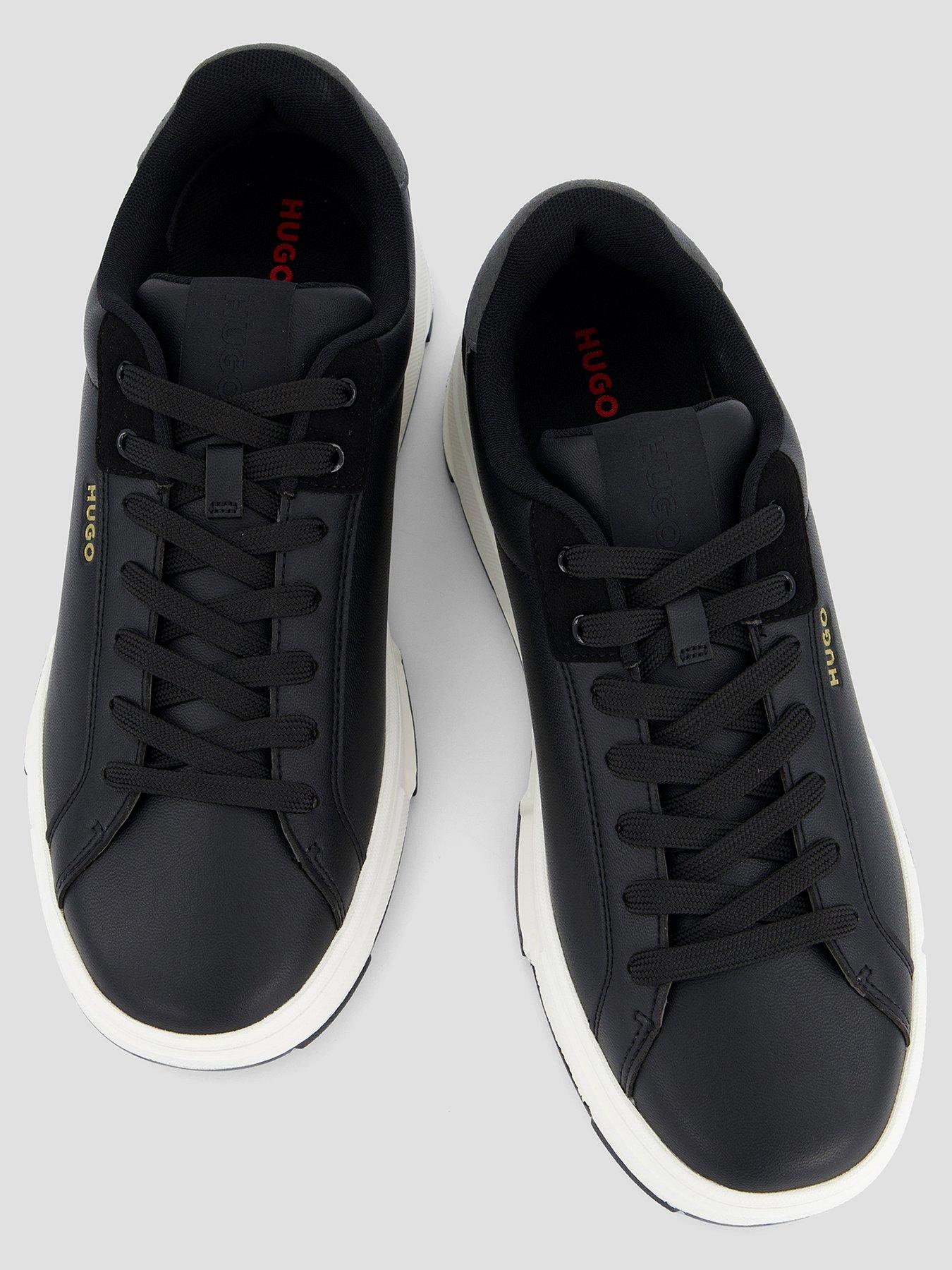 Image 3 of 7 of HUGO Yarrow Tenn PU Trainers - Black
