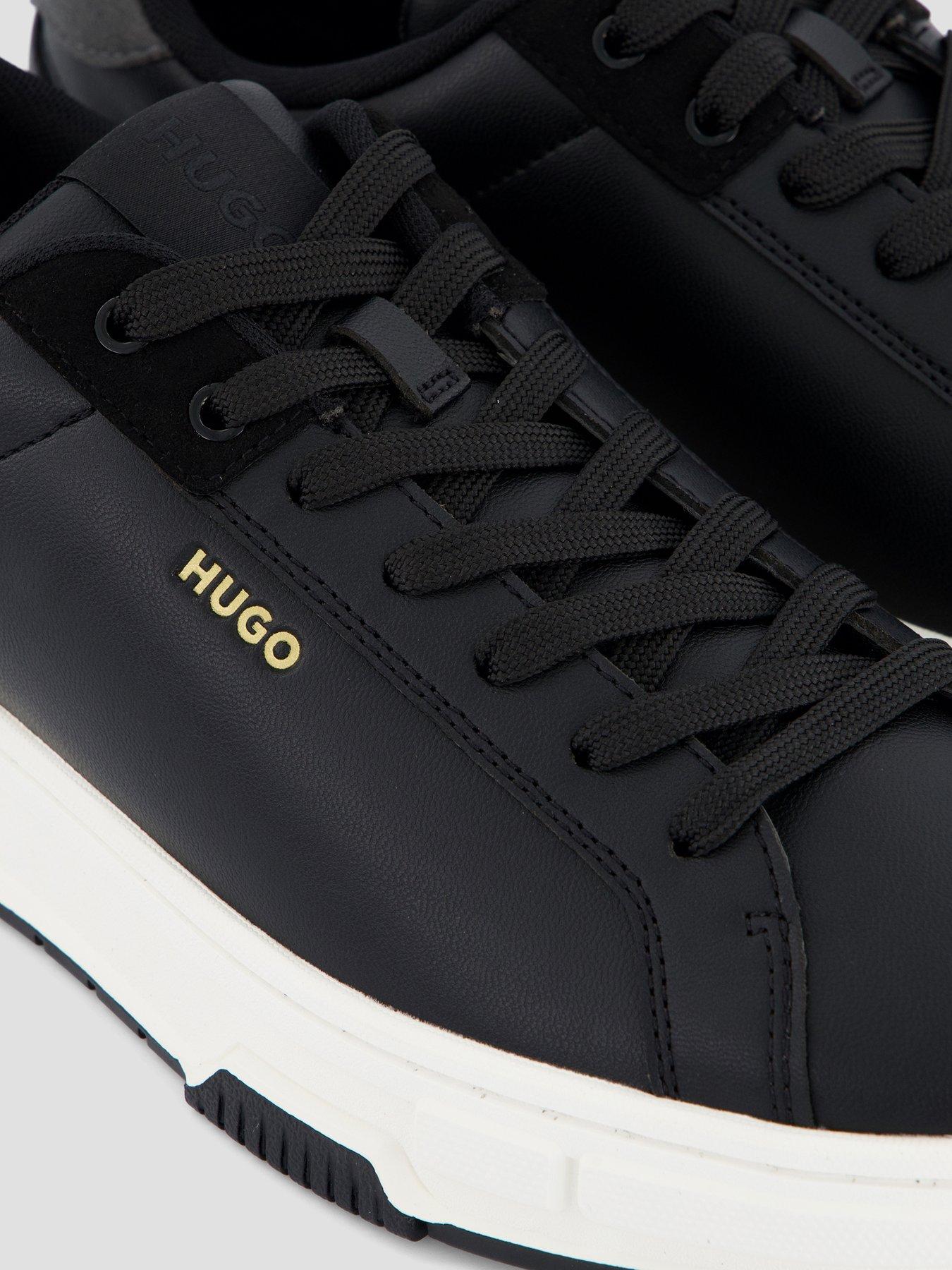 Image 5 of 7 of HUGO Yarrow Tenn PU Trainers - Black