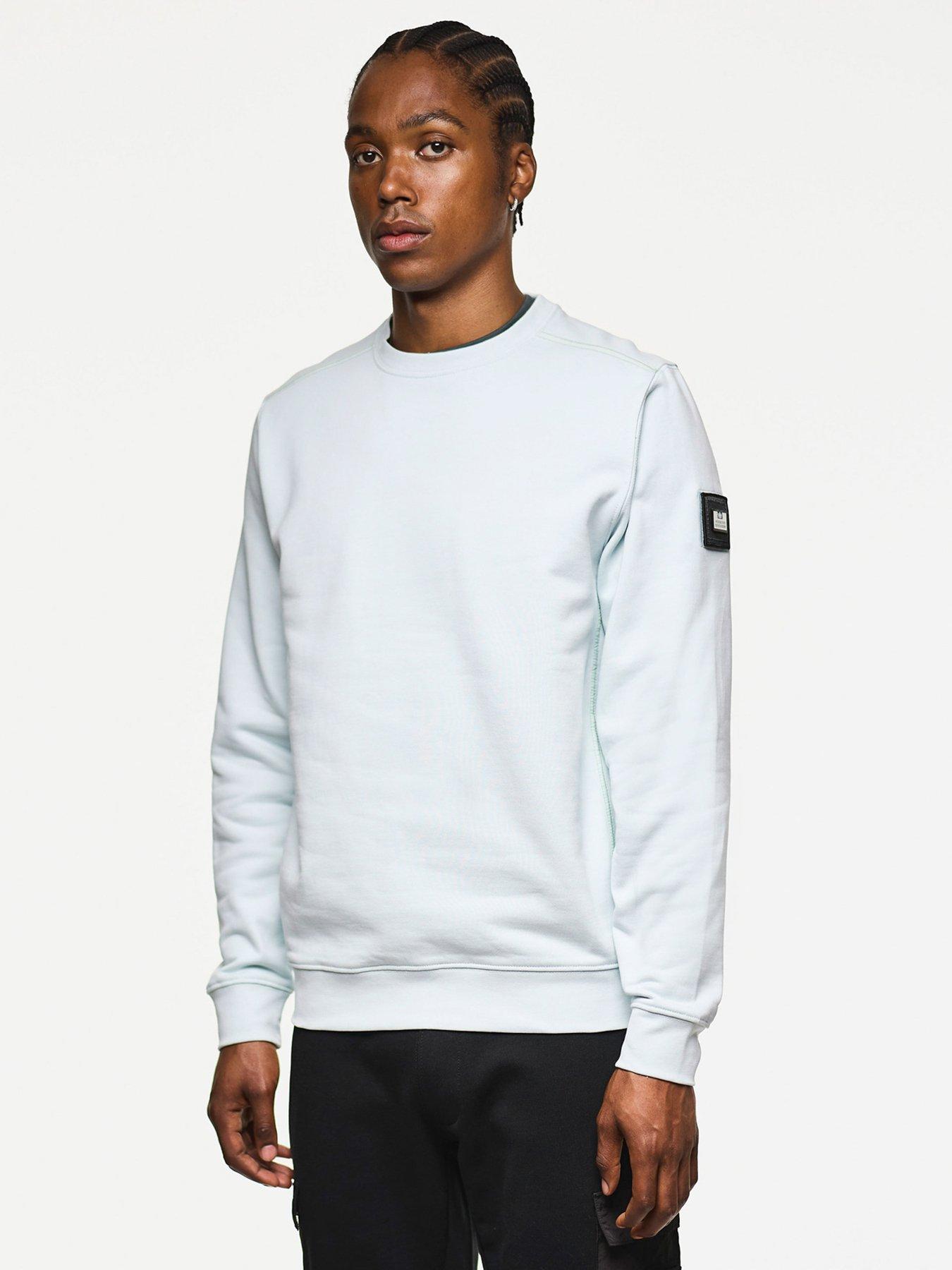 Image 1 of 6 of Weekend Offender Thunder Classic Crew Sweatshirt - Light Blue
