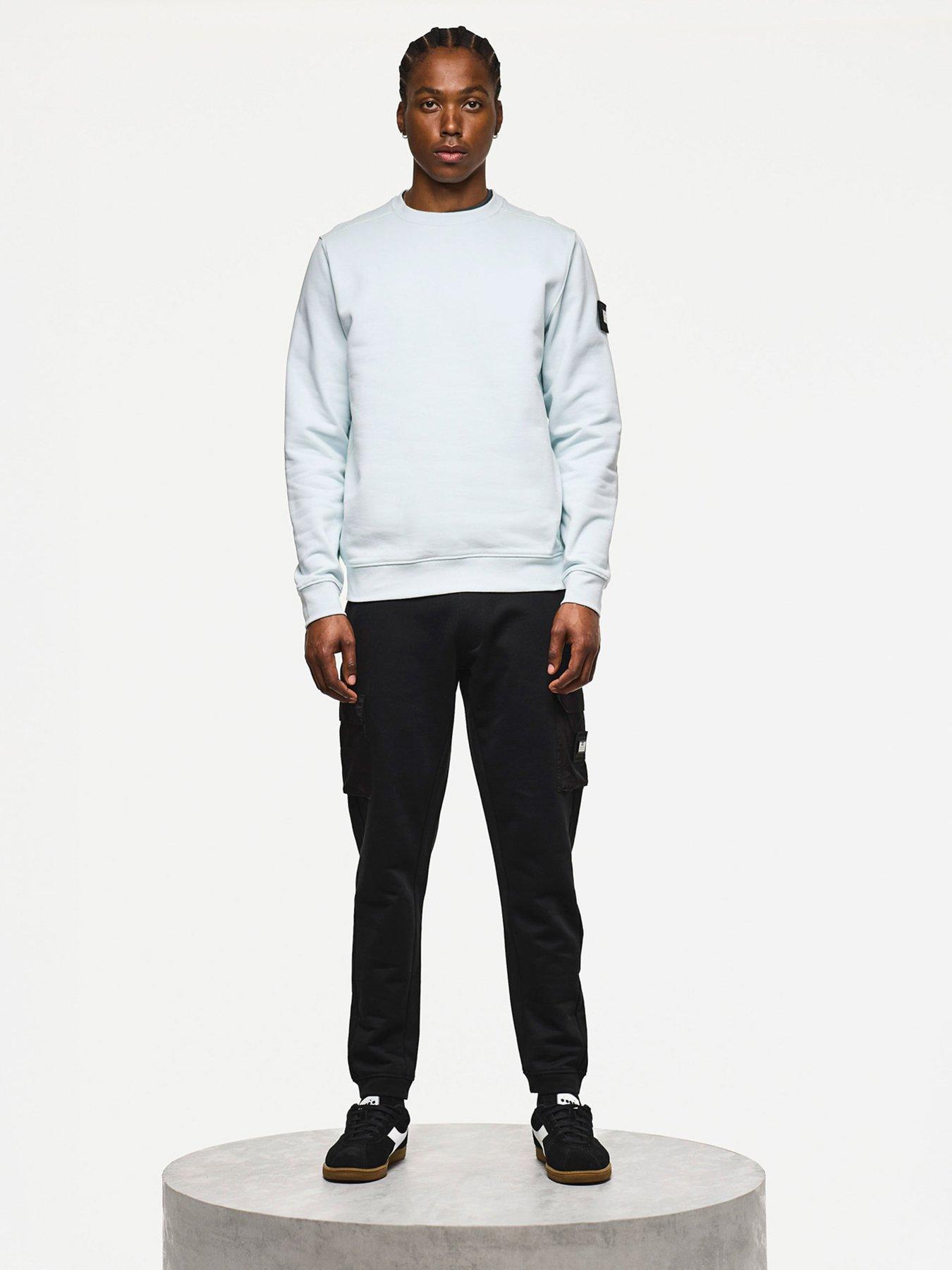 Image 2 of 6 of Weekend Offender Thunder Classic Crew Sweatshirt - Light Blue