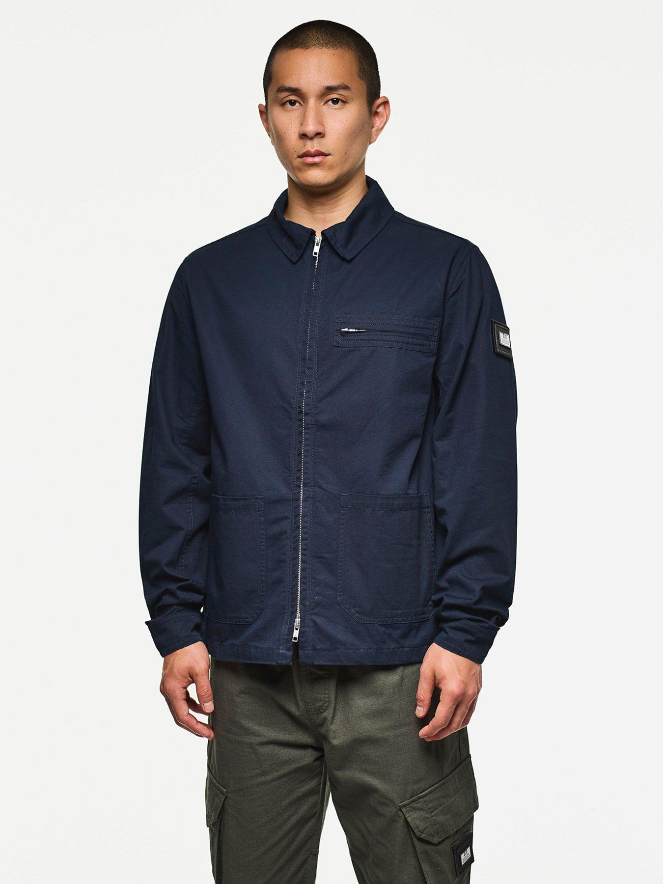 Image 1 of 6 of Weekend Offender Caleb Overshirt - Navy