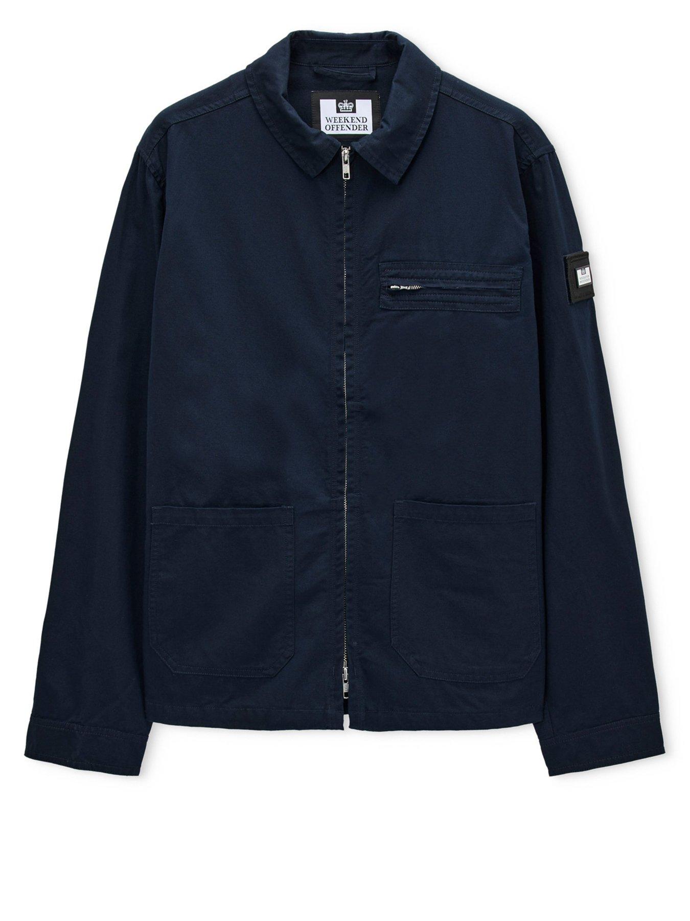 Image 4 of 6 of Weekend Offender Caleb Overshirt - Navy