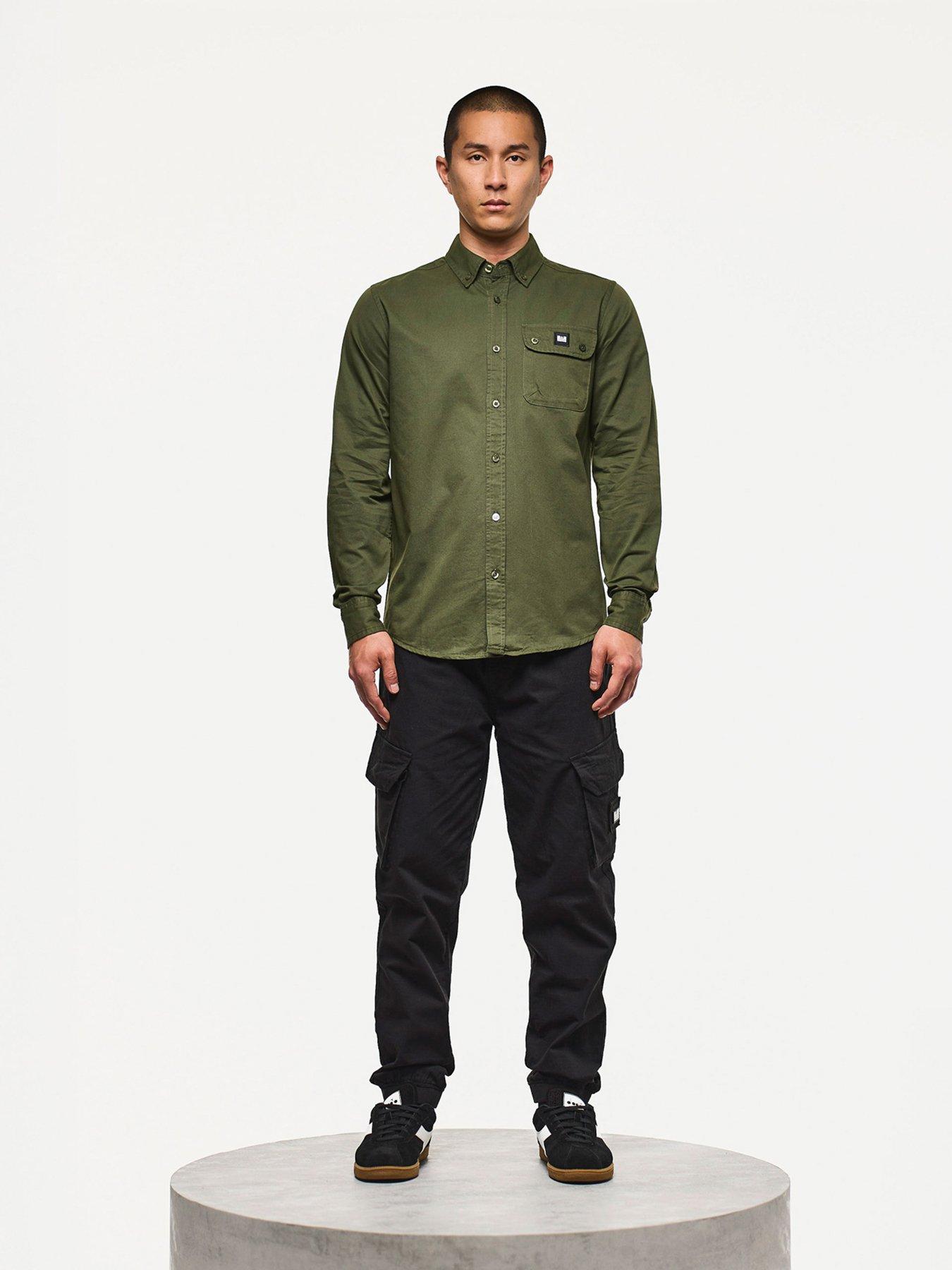 Image 2 of 6 of Weekend Offender Regular Long Sleeve Shirts - Khaki