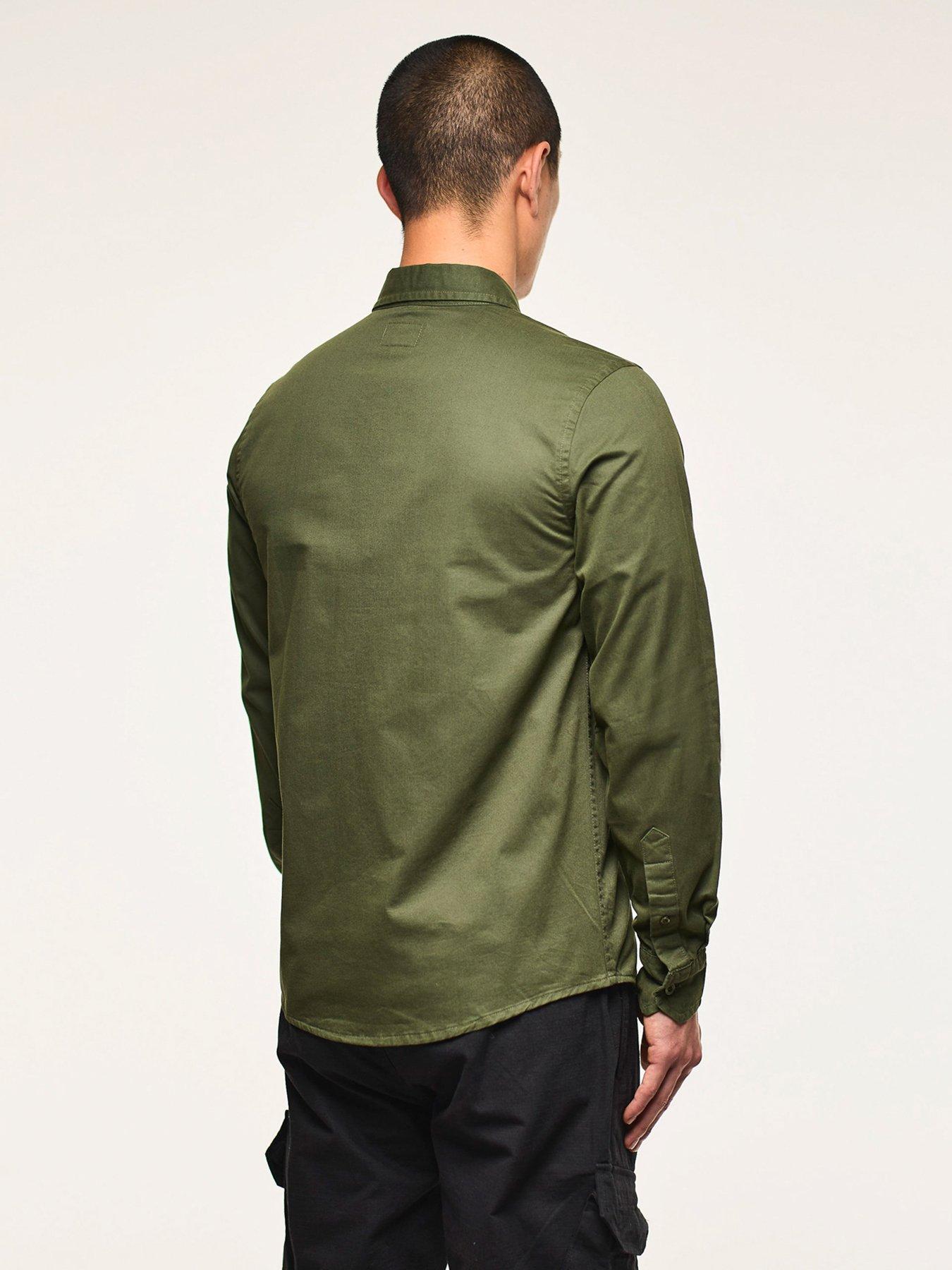 Image 3 of 6 of Weekend Offender Regular Long Sleeve Shirts - Khaki