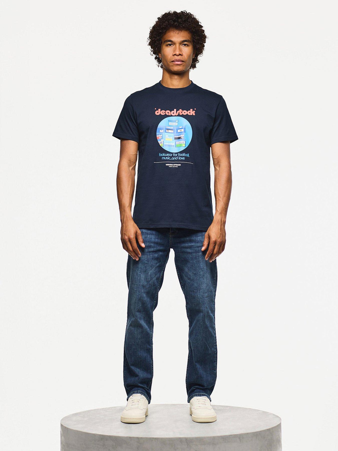 Image 3 of 5 of Weekend Offender Deadstock Graphic T-Shirt - Navy