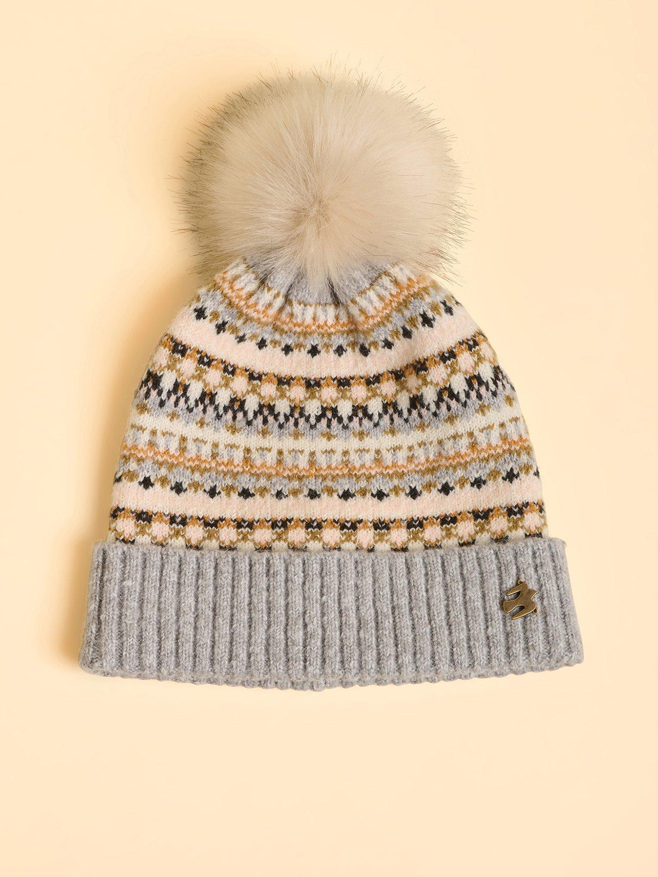 front image of brakeburn-snowdrop-beanie-grey