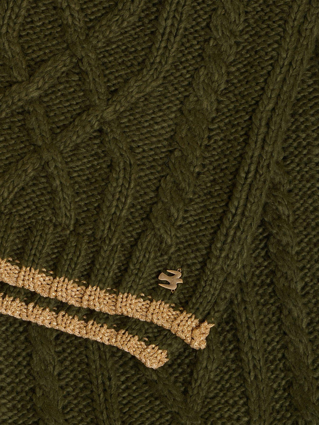  image of brakeburn-heather-scarf-green