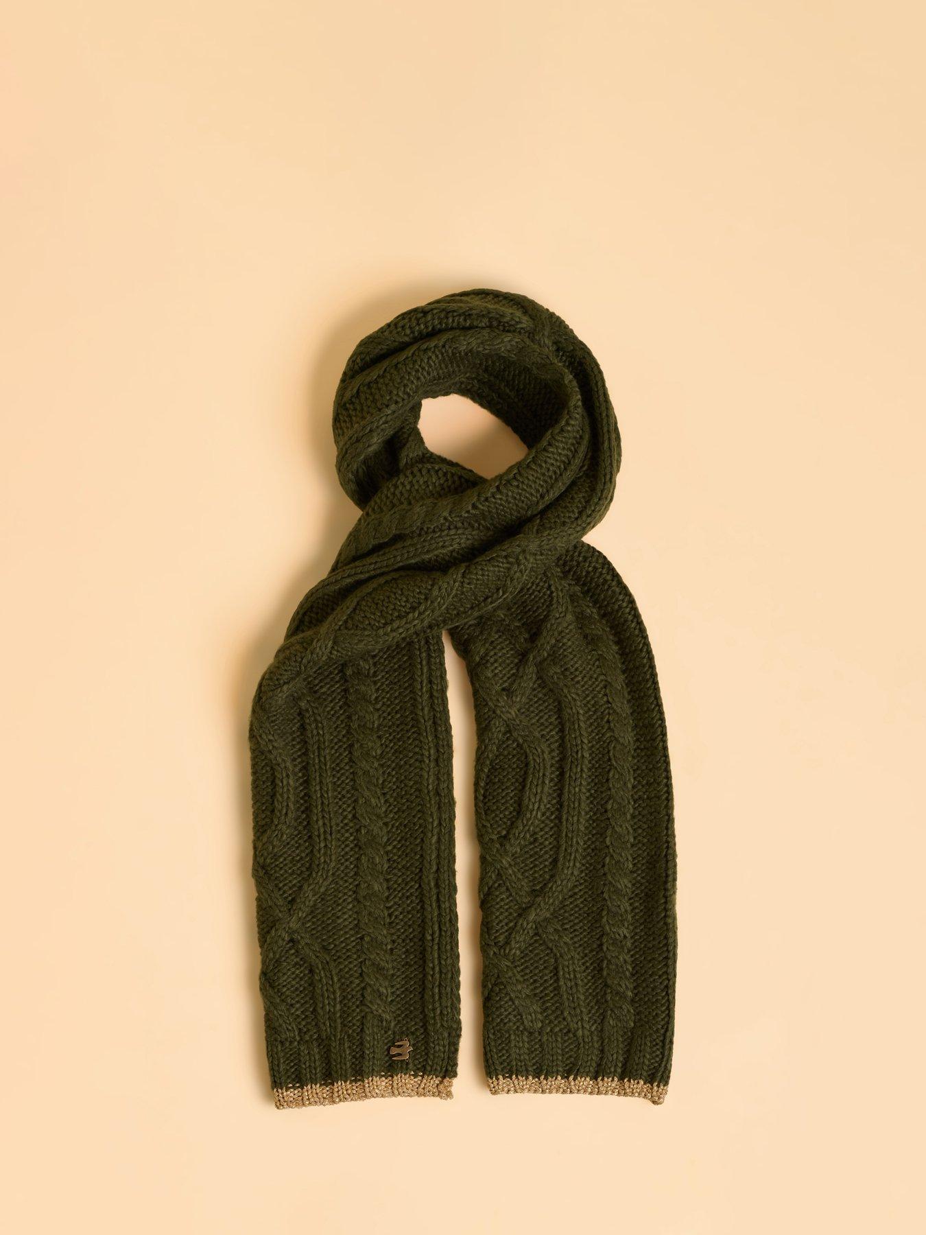  image of brakeburn-heather-scarf-green